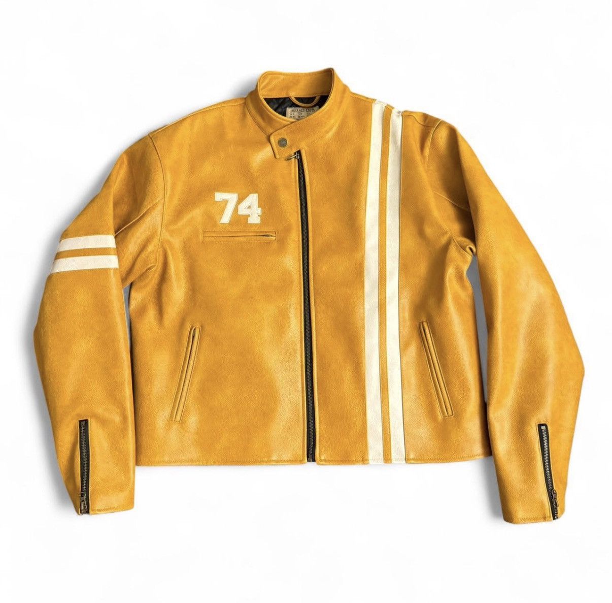 74 Is War 74 Is War Italian Orange Racer Jacket Size US XXL / EU 58 / 5 - 1 Thumbnail