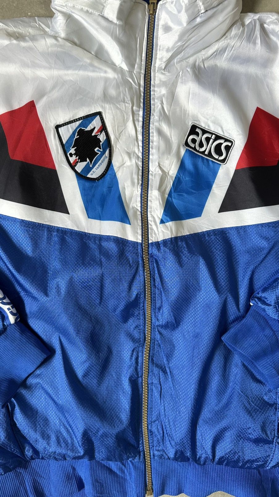 Asics VINTAGE ASICS SAMPDORIA TRAINING JACKET Size US L / EU 52-54 / 3 - 2 Thumbnail