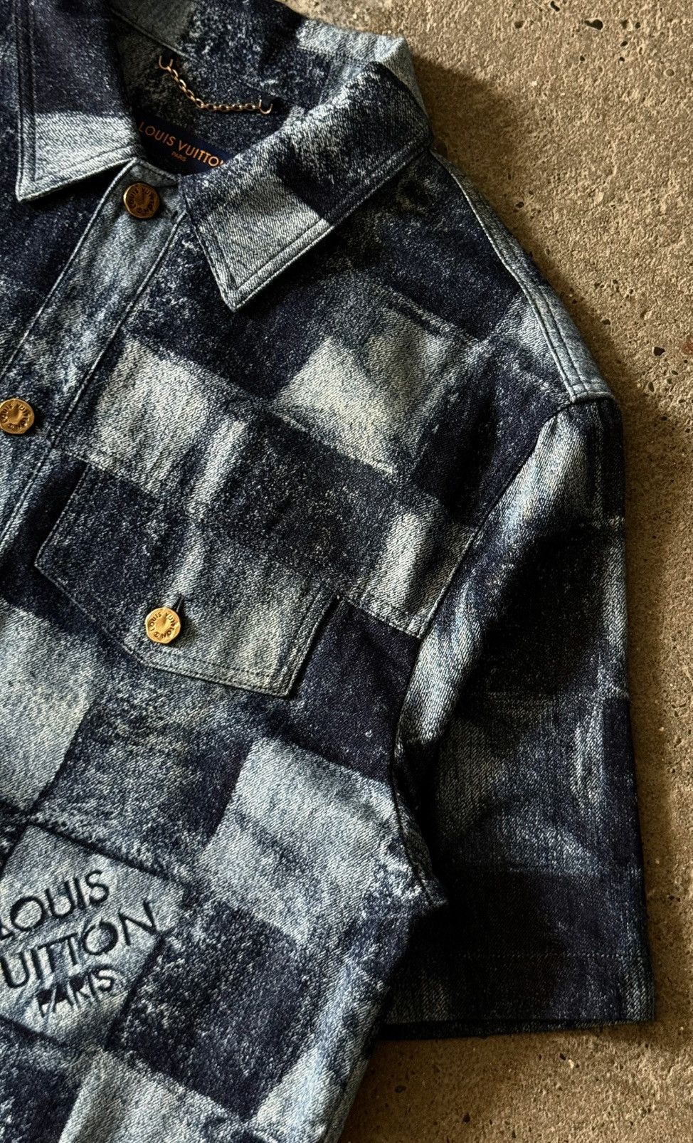 Louis Vuitton Louis Vuitton - Virgil Abloh - Pre Fall 2021 - Damier Denim Size US XL / EU 56 / 4 - 2 Thumbnail