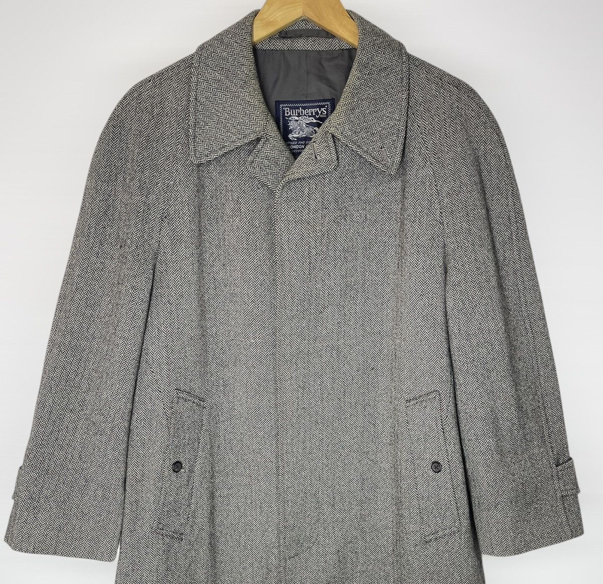 Burberry Prorsum Vintage Houndstooth Tweed Burberrys’ Prorsum Trench Coat Size US L / EU 52-54 / 3 - 2 Thumbnail