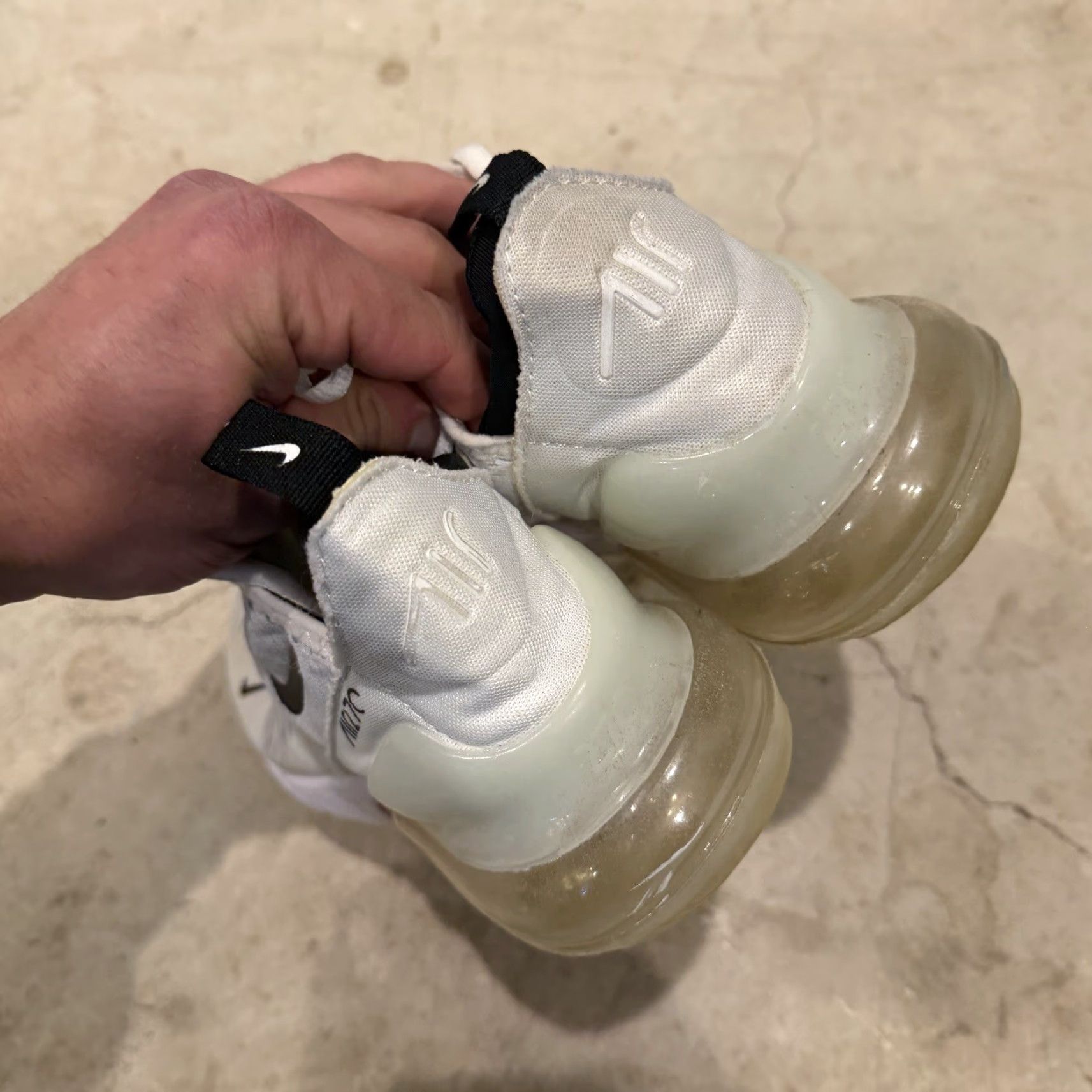 Nike Nike Air Max 270 Womens Size 7 White Black Sneakers AH6789 100, Nike Air Max, Sneaker, Women Size US 5 / IT 35 - 7 Thumbnail