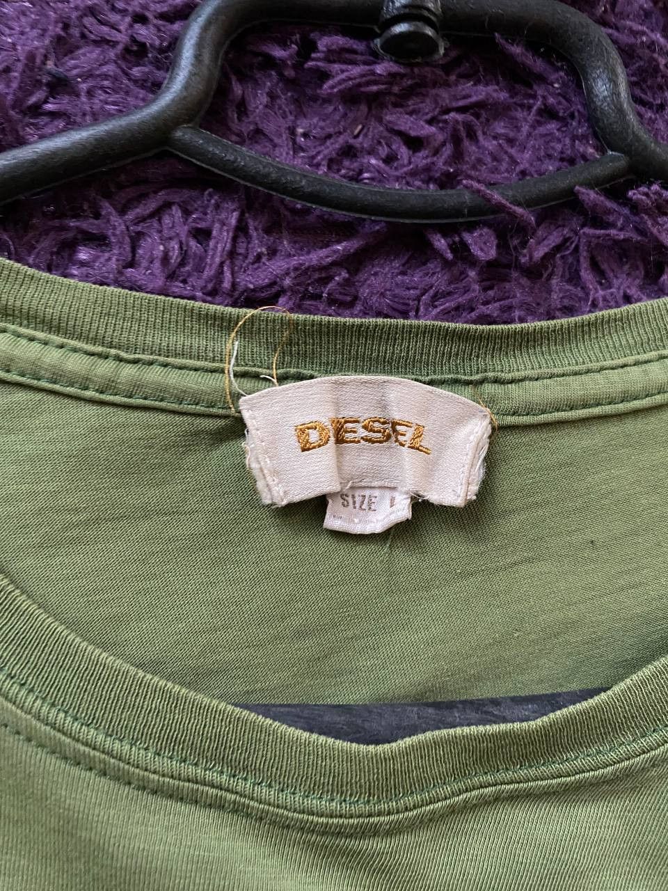 Diesel × Vintage Vintage Diesel Y2K Hype Distressed T-shirt Streetwear Size L Size US L / EU 52-54 / 3 - 2 Thumbnail