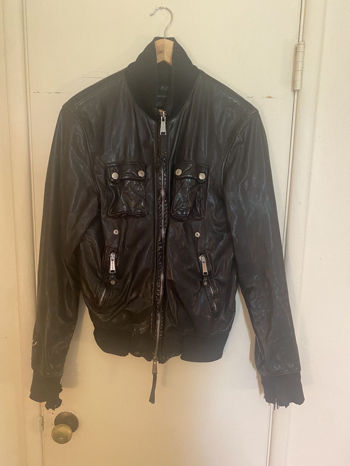 Dsquared2 Dsquared leather jacket Size US M / EU 48-50 / 2 - 1 Thumbnail