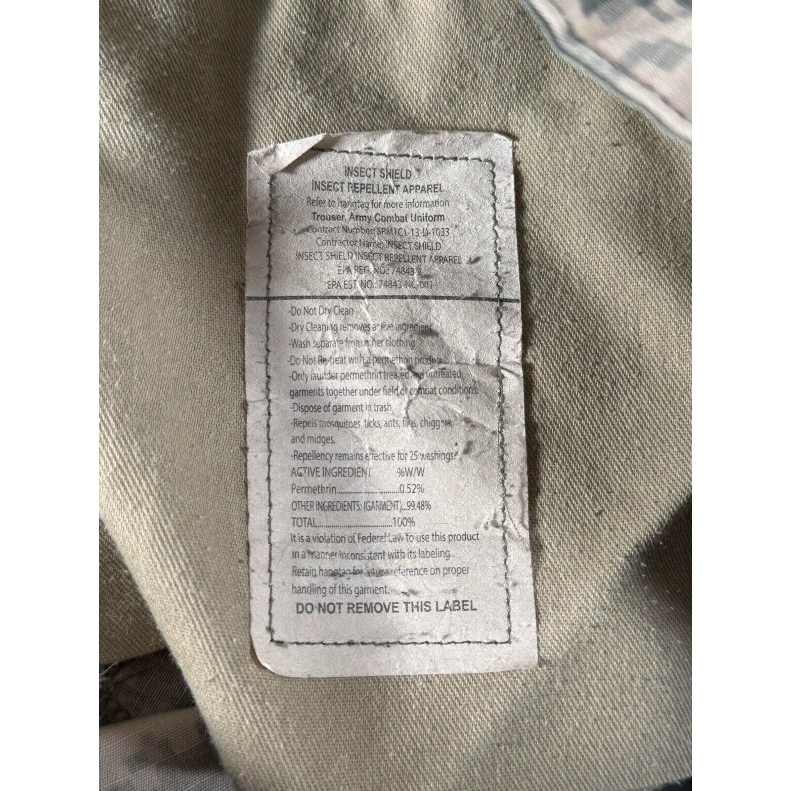 Other Army Combat Uniform Pants 34X29.5 Cargo Insect Repellent Size US 34 / EU 50 - 3 Thumbnail