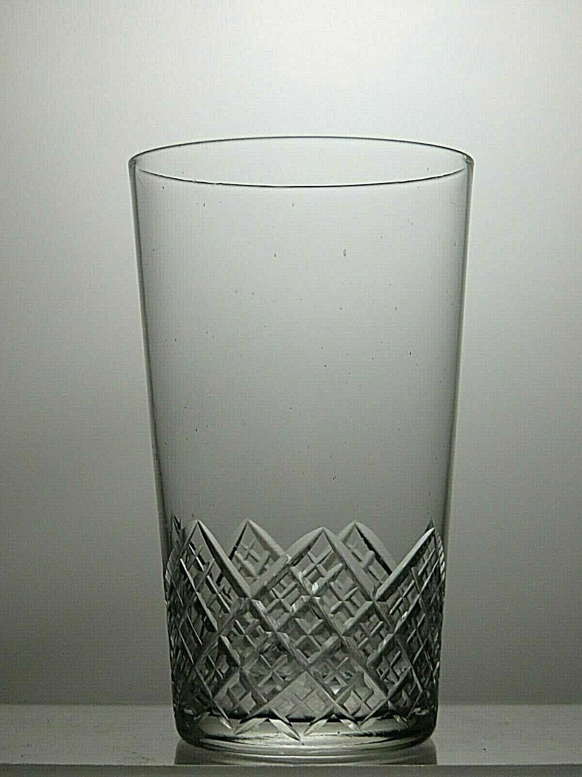 The Unbranded Brand Vintage Crystal Cut Paper Weight Set Of 4 Tumblers 3 1/2" Size ONE SIZE - 4 Thumbnail