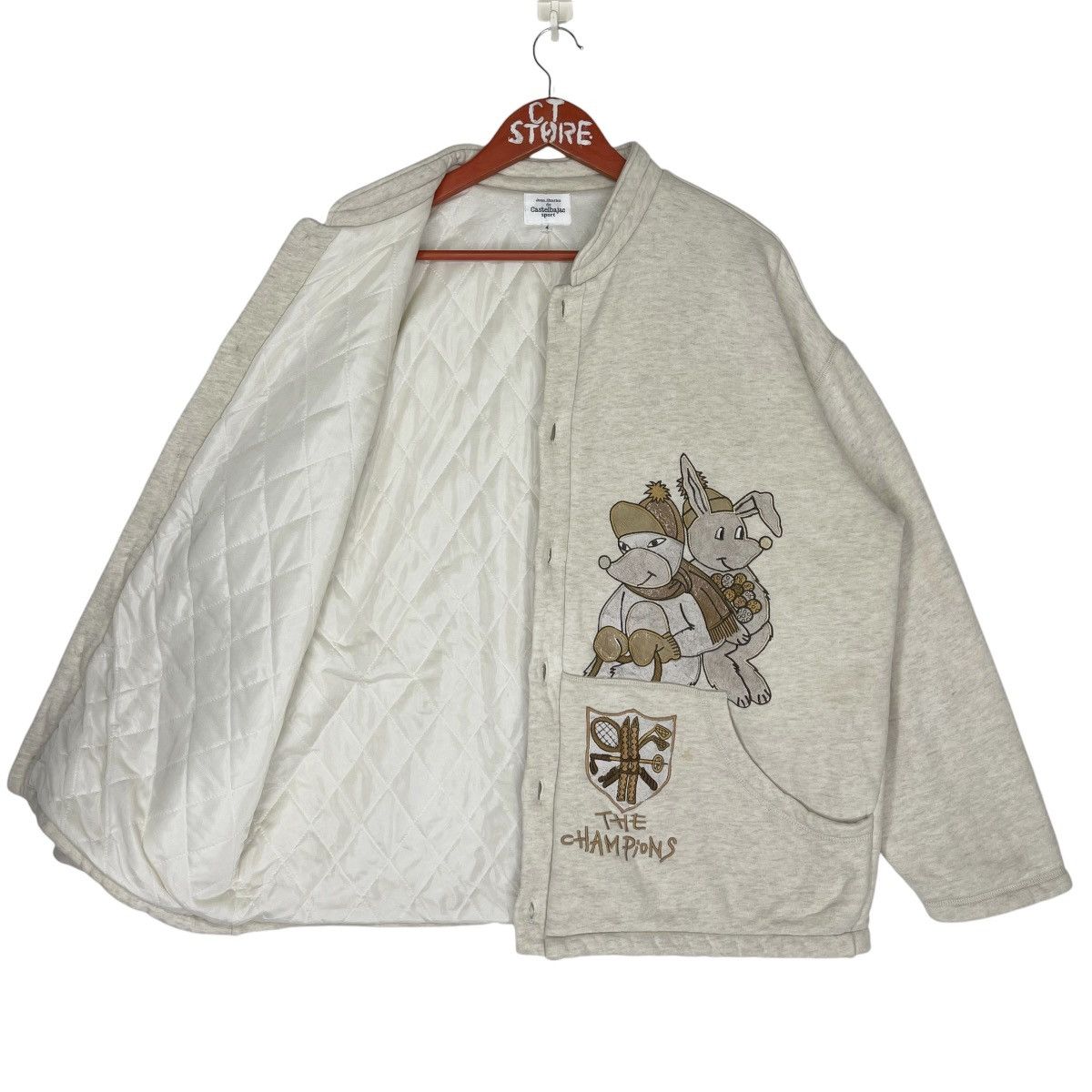 Jean Charles De Castelbajac × Vintage Vintage JC De Castelbajac The Champion Rat Button Jacket Size US L / EU 52-54 / 3 - 3 Thumbnail