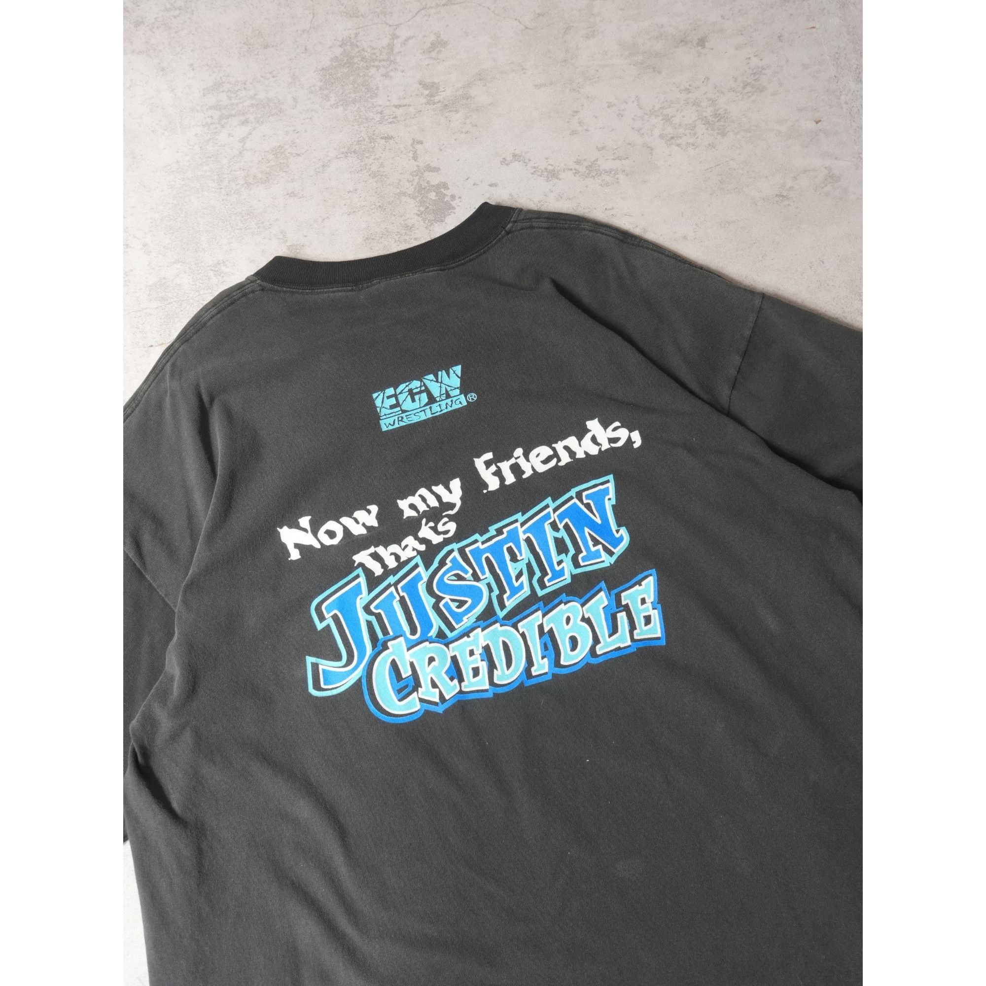 Other Rare Vintage Ecw Justin Credible Hardcore Icon Wrestling T Size US XXL / EU 58 / 5 - 2 Thumbnail