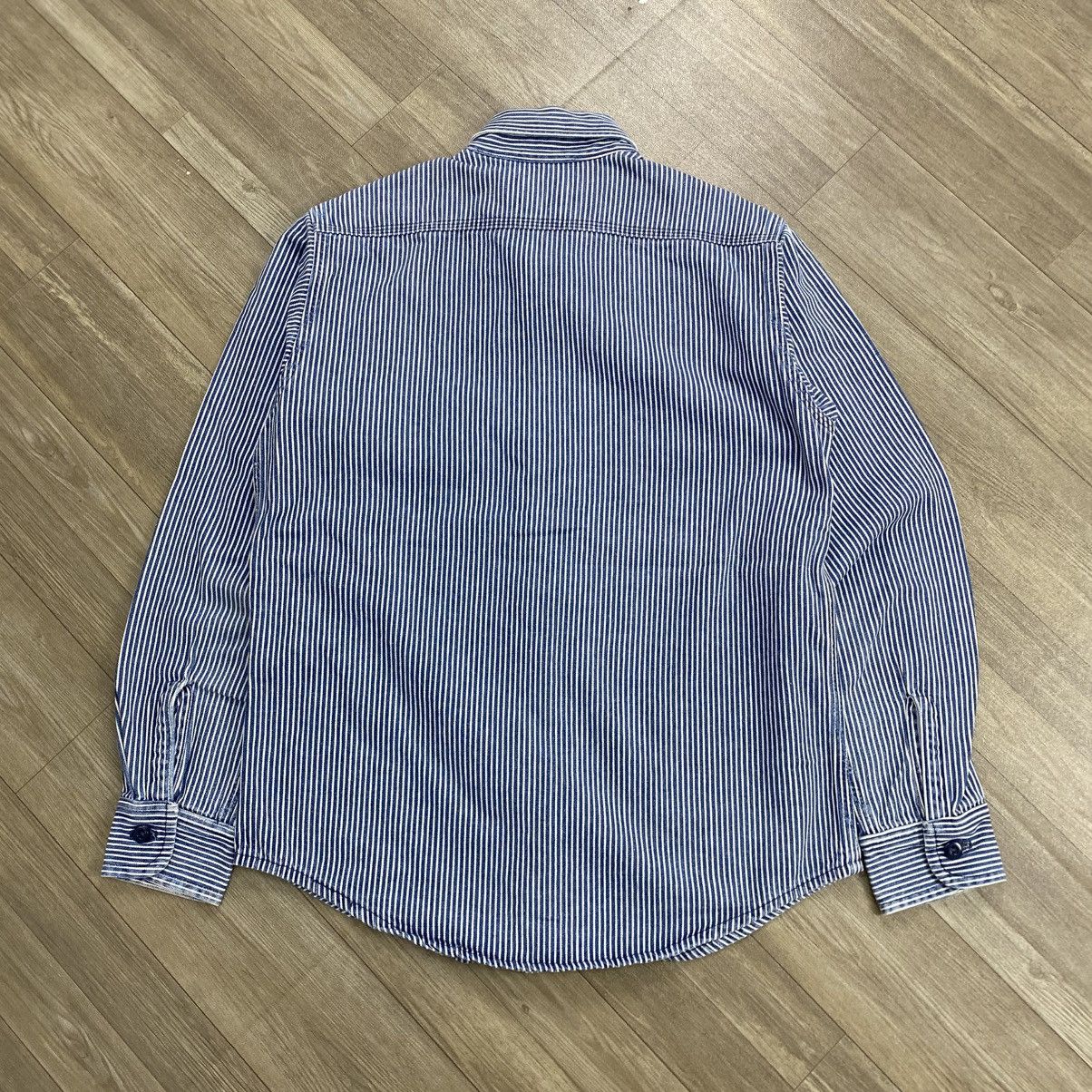 Sugar Cane 1990s Vintage Sugar Cane Hickory Denim Work Shirt Size US M / EU 48-50 / 2 - 11 Thumbnail