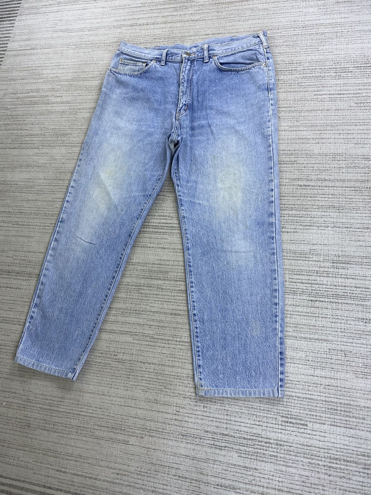 Edwin × Japanese Brand × Vintage Vintage 90s Edwin US Classic Light Blue Denim Pants Size US 35 - 4 Thumbnail