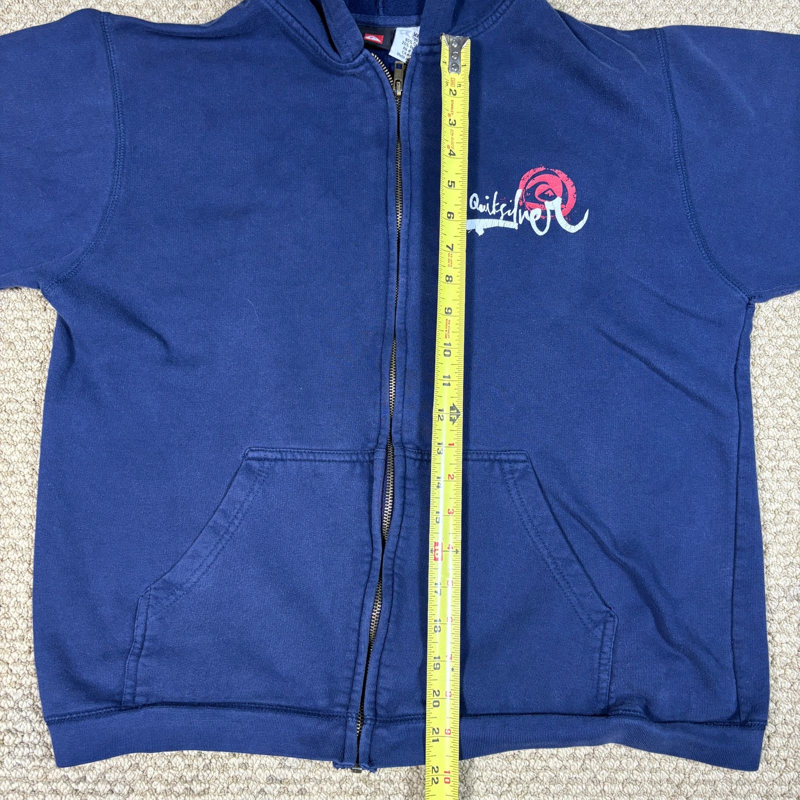 Quiksilver vintage y2k 2000s Quiksilver zip up hoodie mens Small surf Size US S / EU 44-46 / 1 - 7 Thumbnail