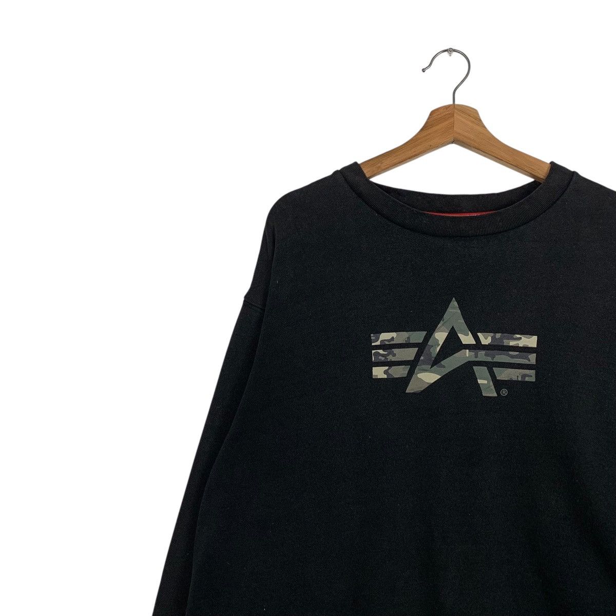 Alpha Industries Alpha Industries Big Logo Crewneck Sweatshirt Size US XL / EU 56 / 4 - 6 Thumbnail