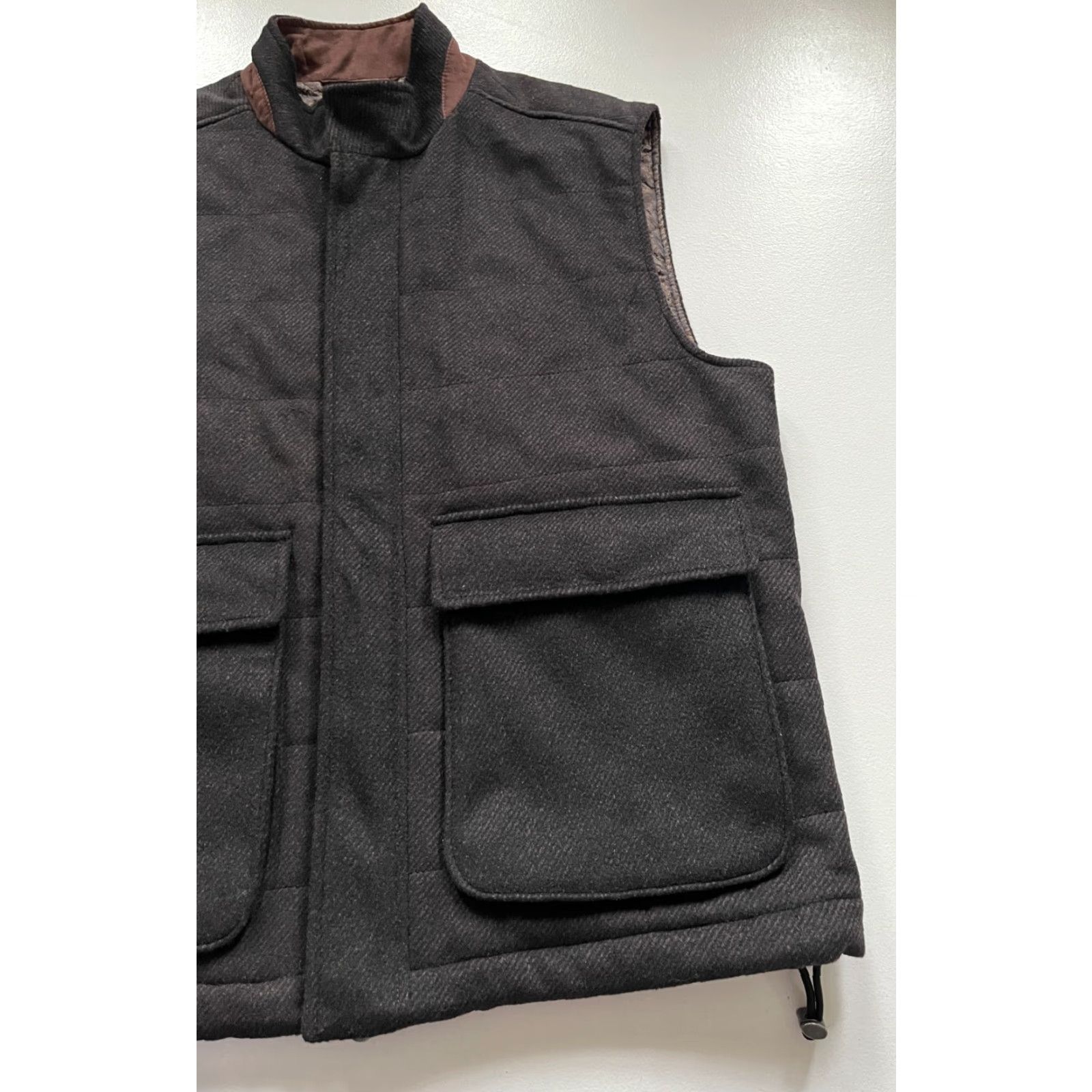 Robert Talbott VINTAGE Robert Talbott Mariposa Vest Wool Cashmere Full Zip Mens M Brown Modern Classic Designer City Size US M / EU 48-50 / 2 - 7 Thumbnail