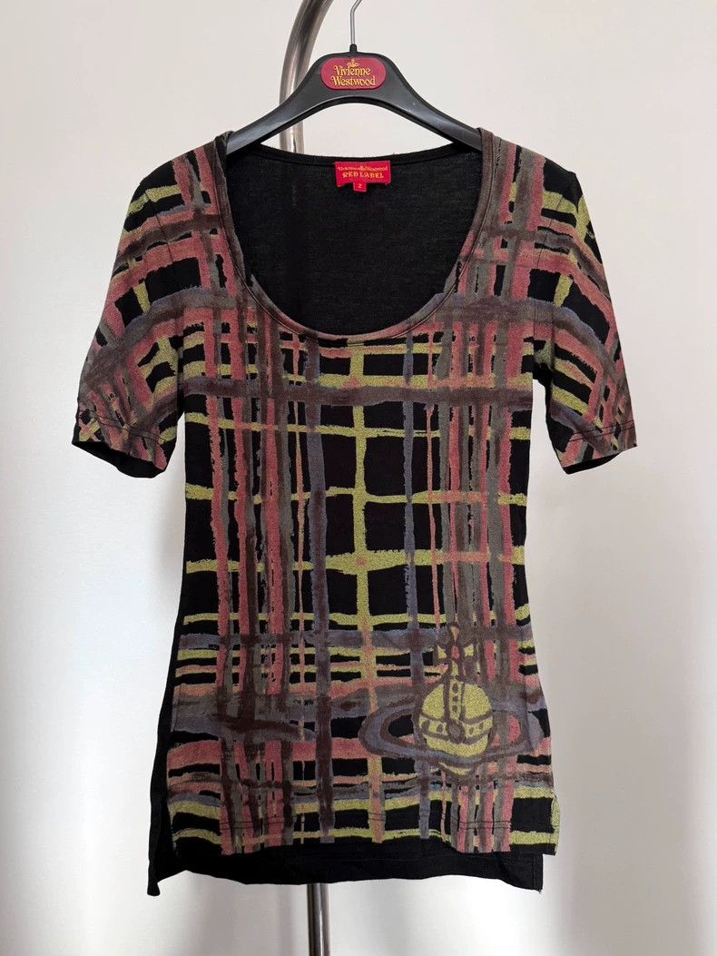 Vivienne Westwood Vivienne Westwood size2 Embroidered low collar U shaped T-s Size M / US 6-8 / IT 42-44 - 2 Thumbnail