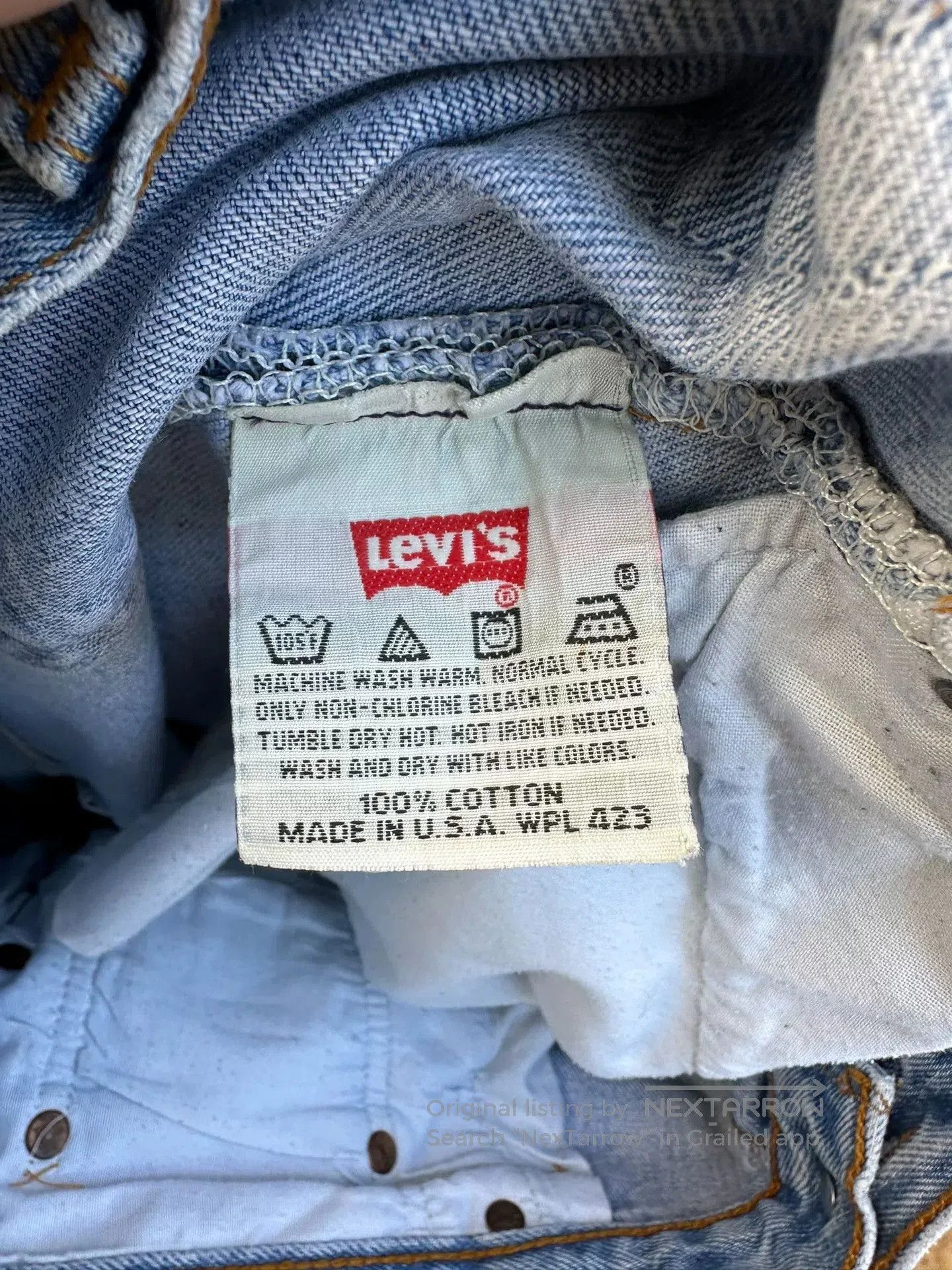 Vintage Vintage Levi's 501 90s Denim Jeans. Size US 32 / EU 48 - 5 Thumbnail