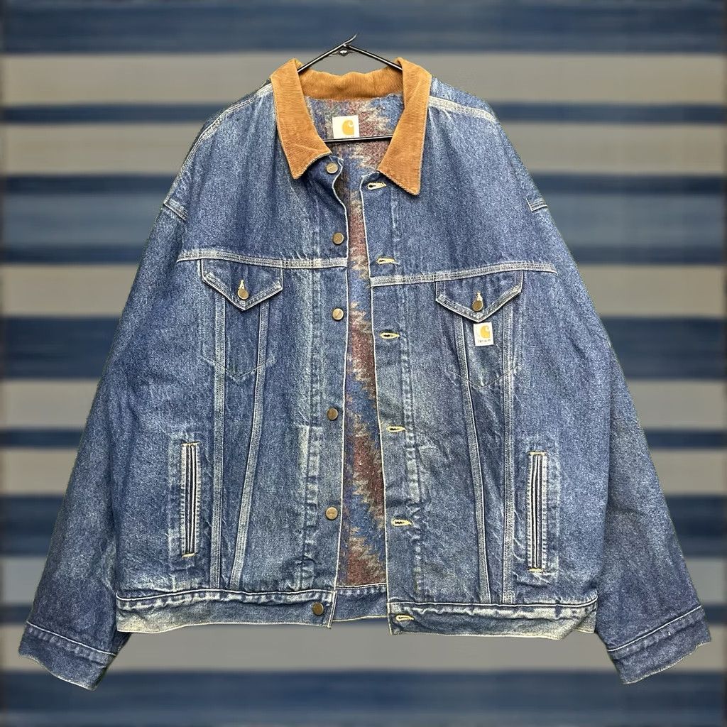 Carhartt × Vintage Vintage Carhartt Detroit 8QLJ Red Quilted Lined