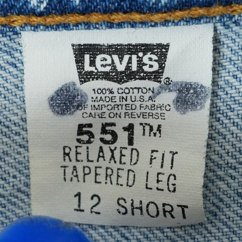 Levi's Vtg Levis 551 Jeans 12S (31x28.5) Relaxed Fit Tapered Leg Size 34" / US 12 / IT 48 - 9 Thumbnail