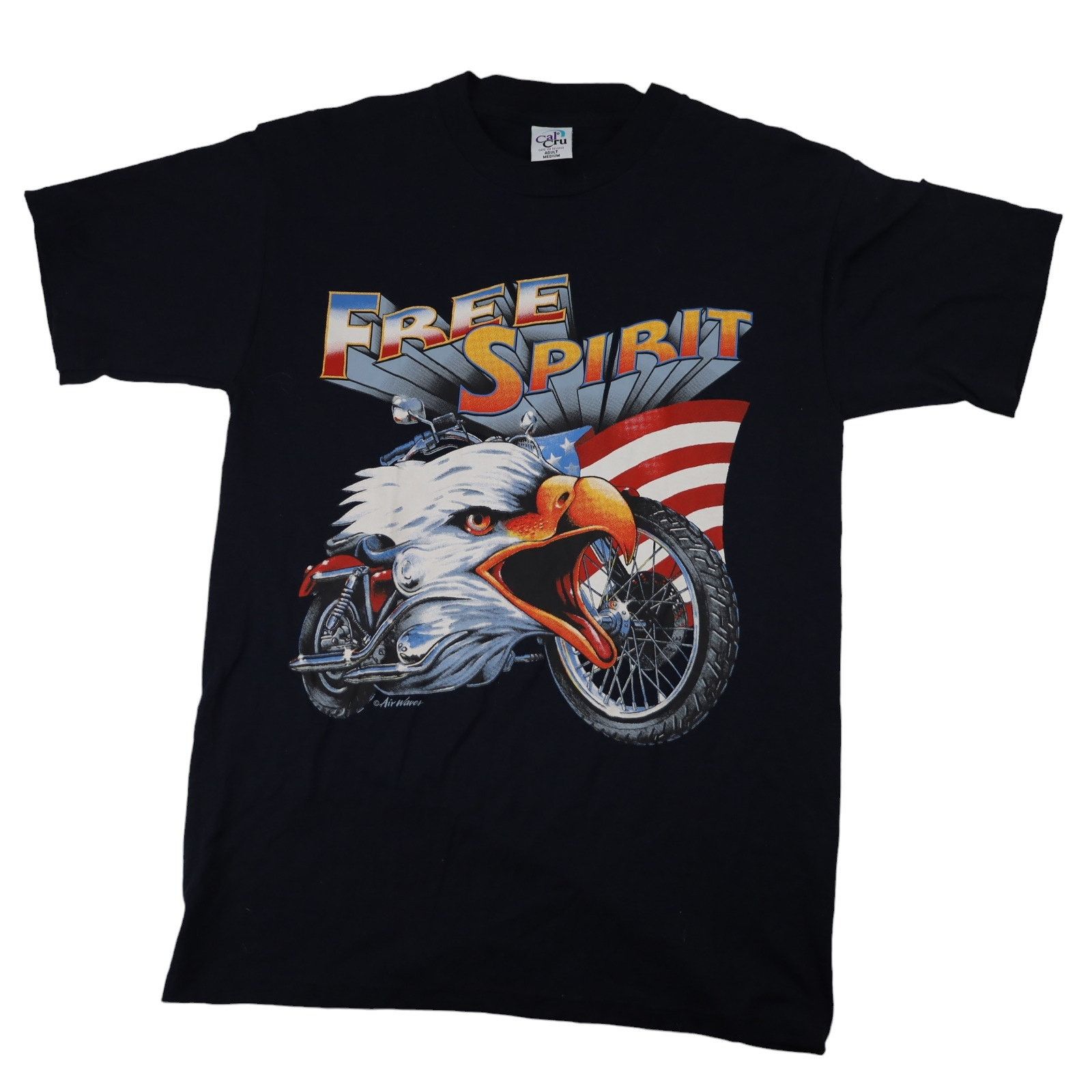 Vintage Vintage Free Spirit Motorcycled Eagle Graphic T Shirt Size US M / EU 48-50 / 2 - 1 Thumbnail