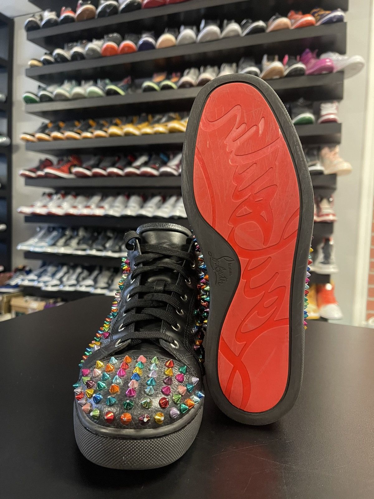 Christian Louboutin Size 8/41EU - Christian Louboutin Multi Color Spikes Size US 8 / EU 41 - 8 Thumbnail