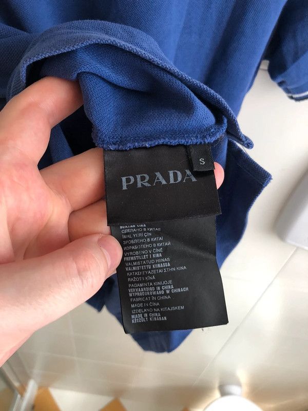Prada Prada Men’s Polo Blue Small Size US S / EU 44-46 / 1 - 5 Thumbnail