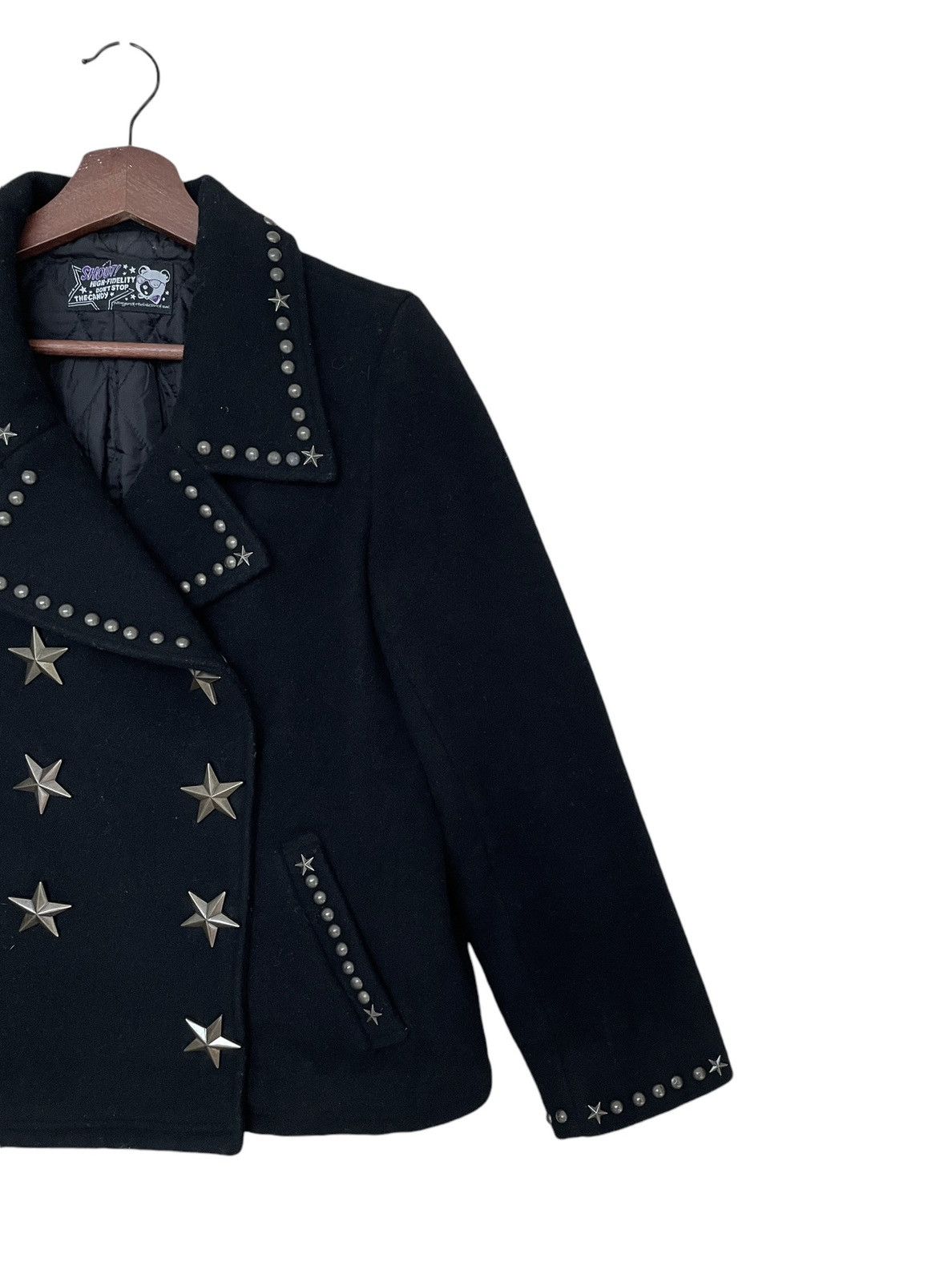 If Six Was Nine × Japanese Brand × Le Grande Bleu (L.G.B.) Vintage Japanese Brand Shout Studded Star Wool Jacket 1990s Size US M / EU 48-50 / 2 - 6 Thumbnail