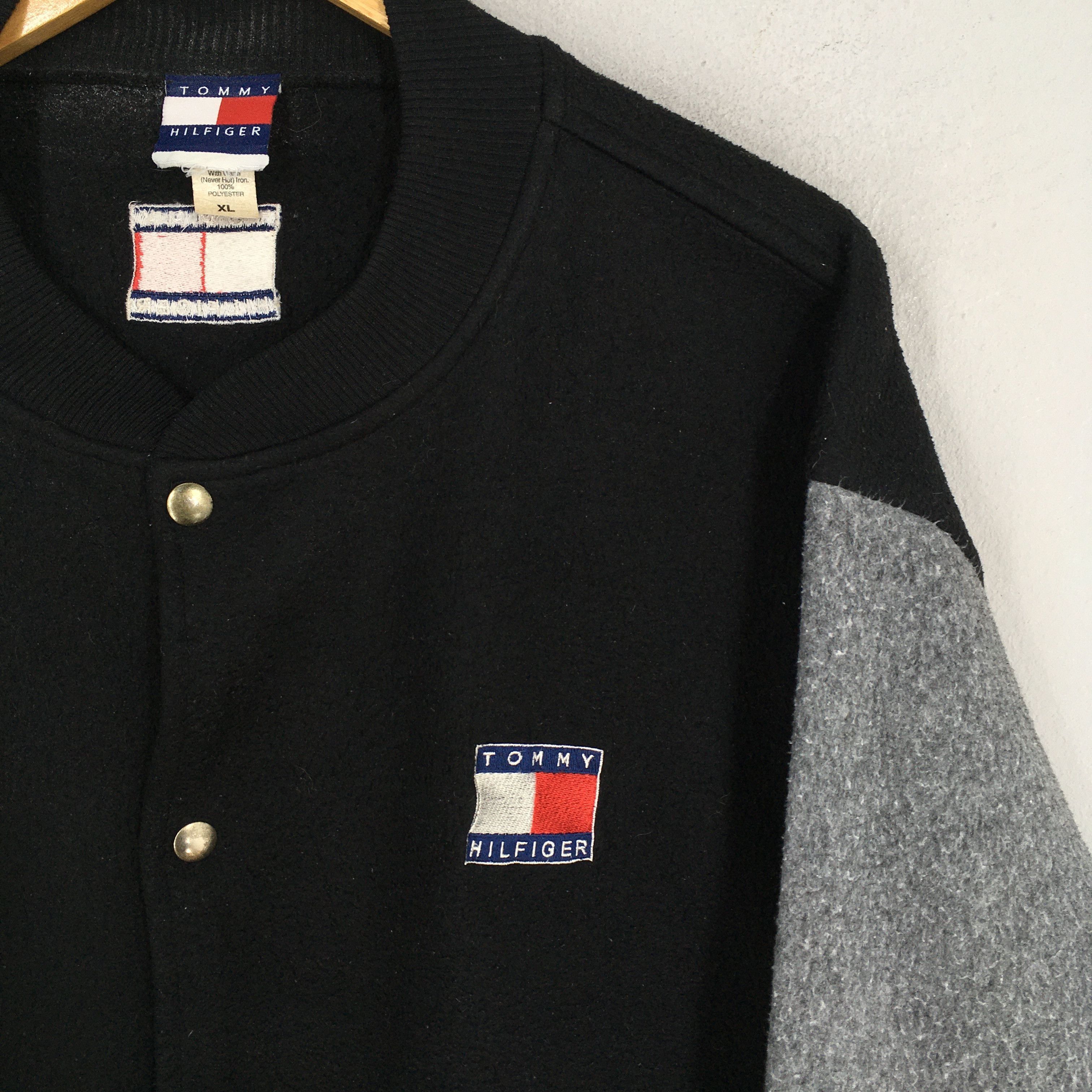 Tommy Hilfiger Vintage 90's Tommy Hilfiger Buttons Jacket Black XLarge Size US XL / EU 56 / 4 - 6 Thumbnail