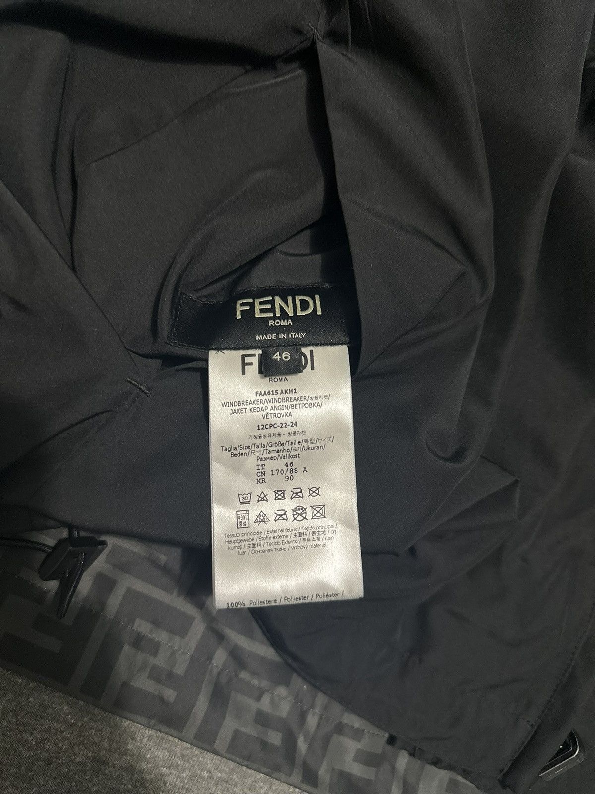 Fendi Fendi FF Printed Hooded Jacket Size US S / EU 44-46 / 1 - 3 Thumbnail