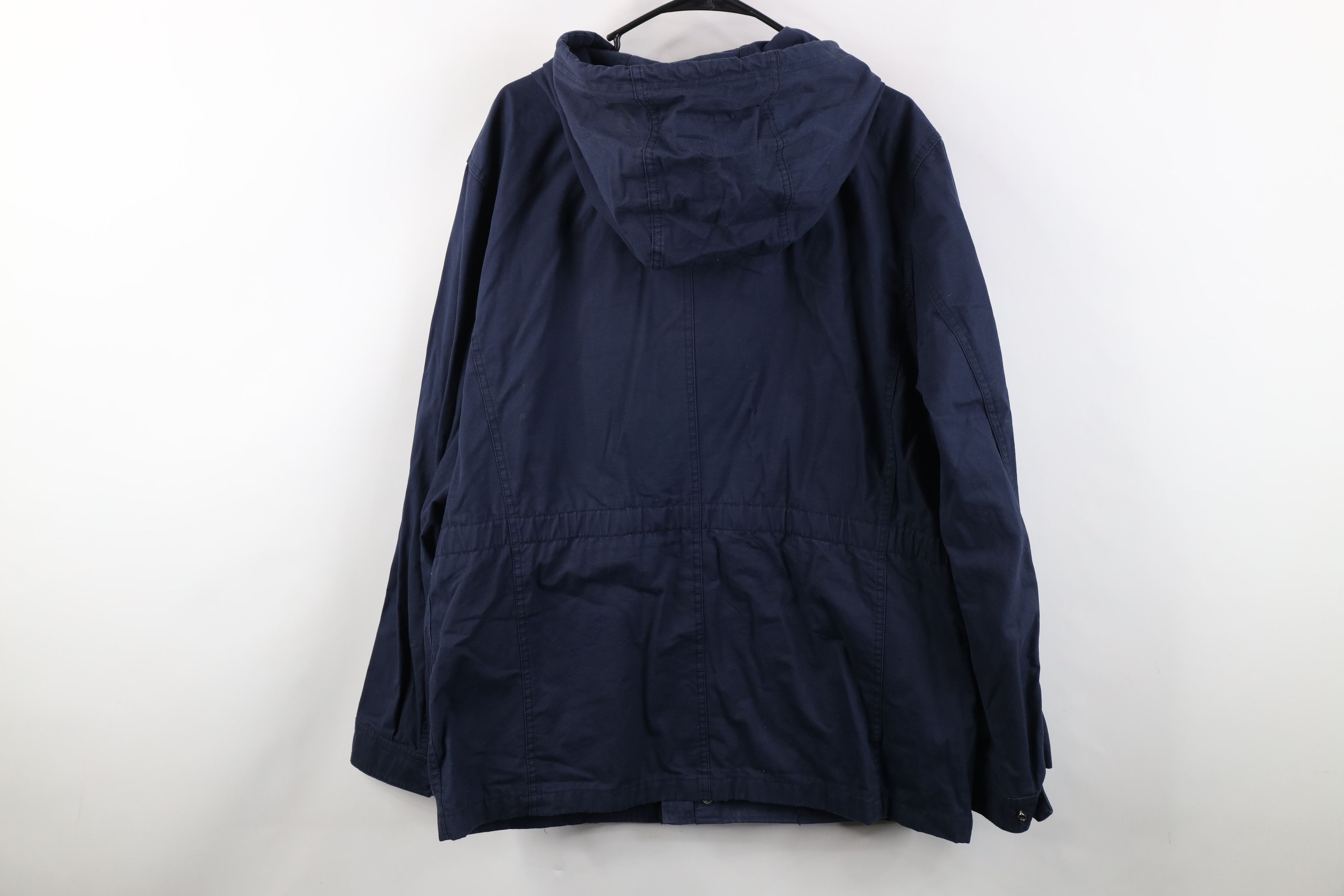 Gap Vintage Y2K Gap Heavyweight Hooded Parka Jacket Navy Blue Size US XL / EU 56 / 4 - 14 Thumbnail