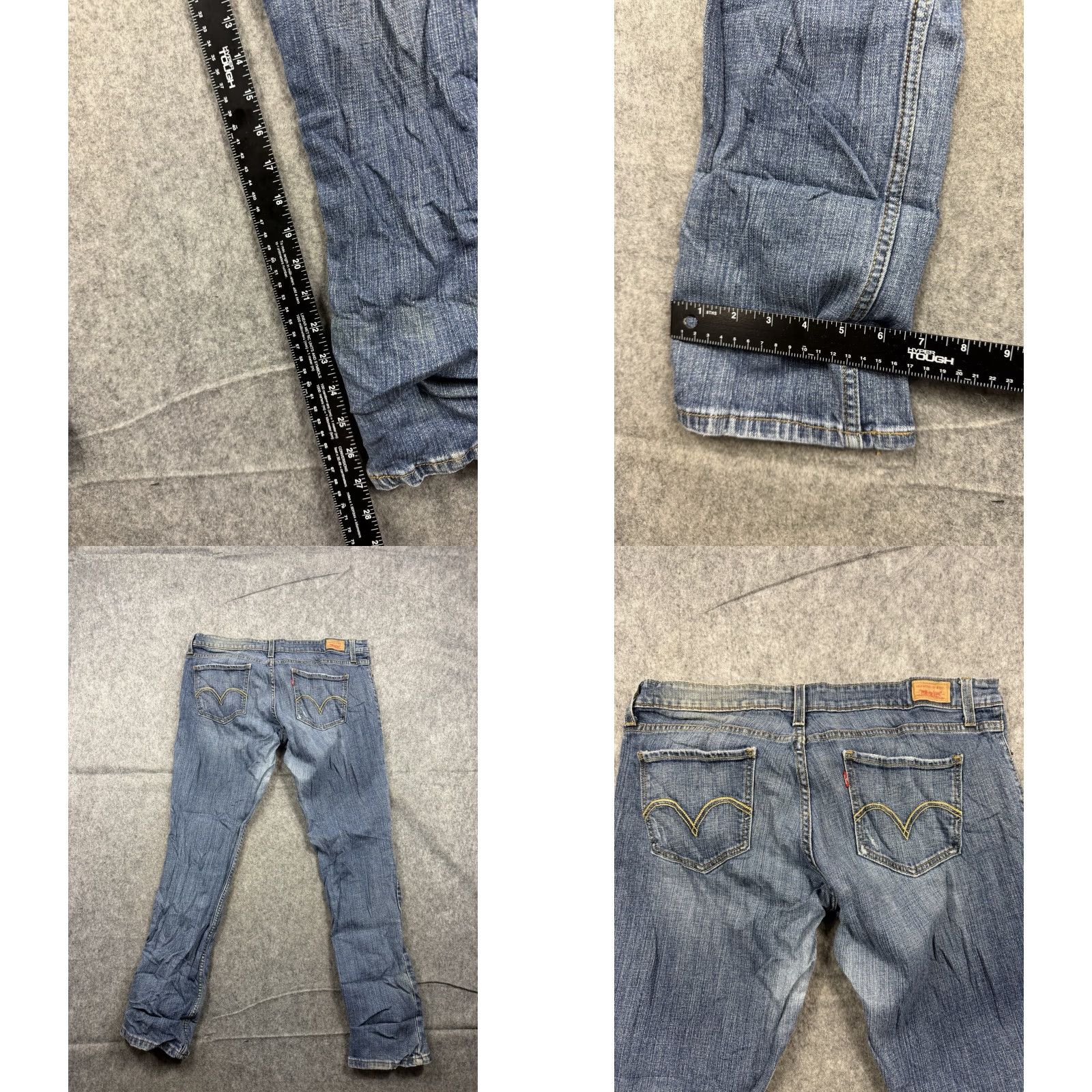 Levi's Levi's 524 Jeans Women's Regular Medium Wash Blue 15 M 33in Inseam Stretch 5-Pocket Denim Straight Size 36" / US 14 / IT 50 - 8 Thumbnail