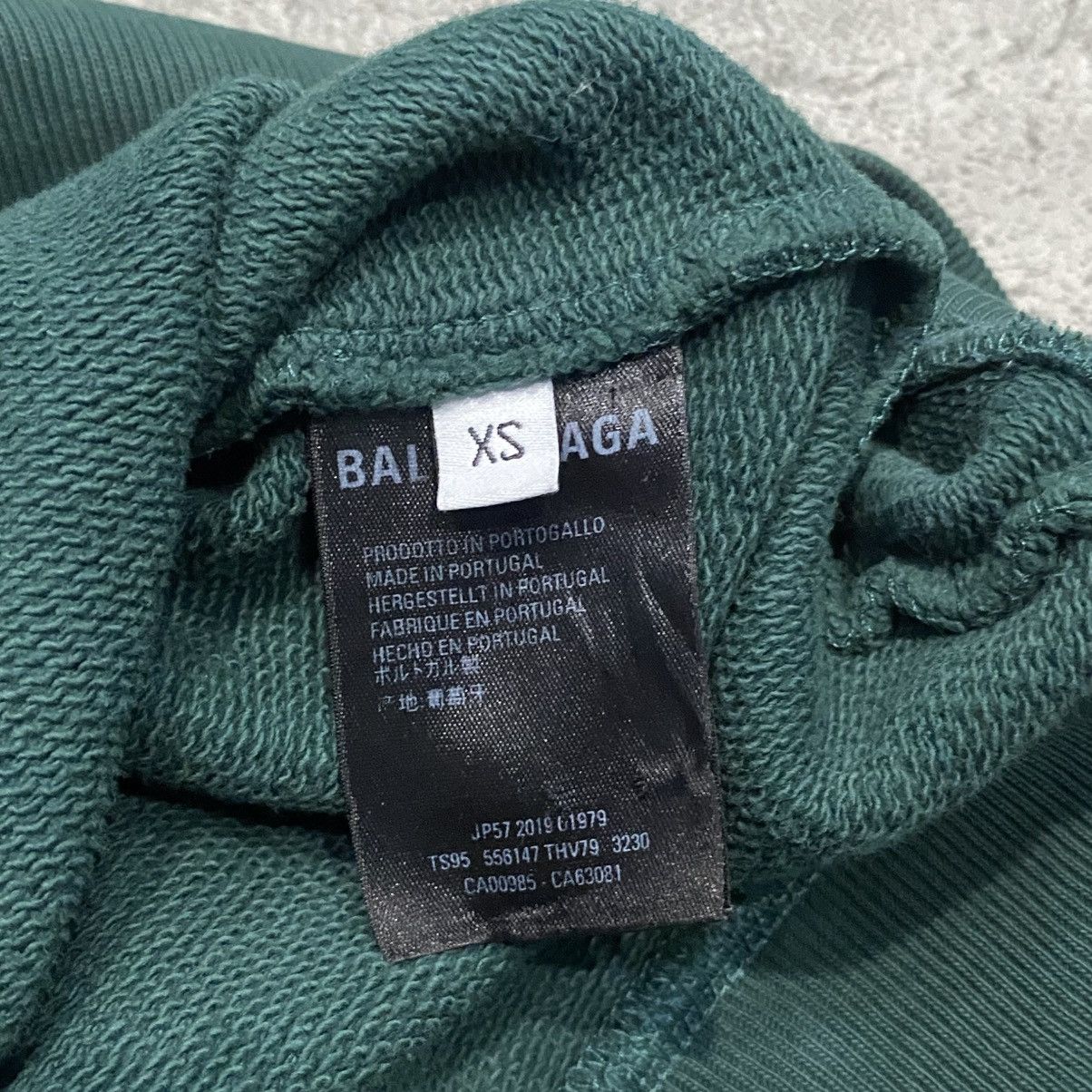 Balenciaga Balenciaga Block Logo Green Crewneck Size US XS / EU 42 / 0 - 2 Thumbnail