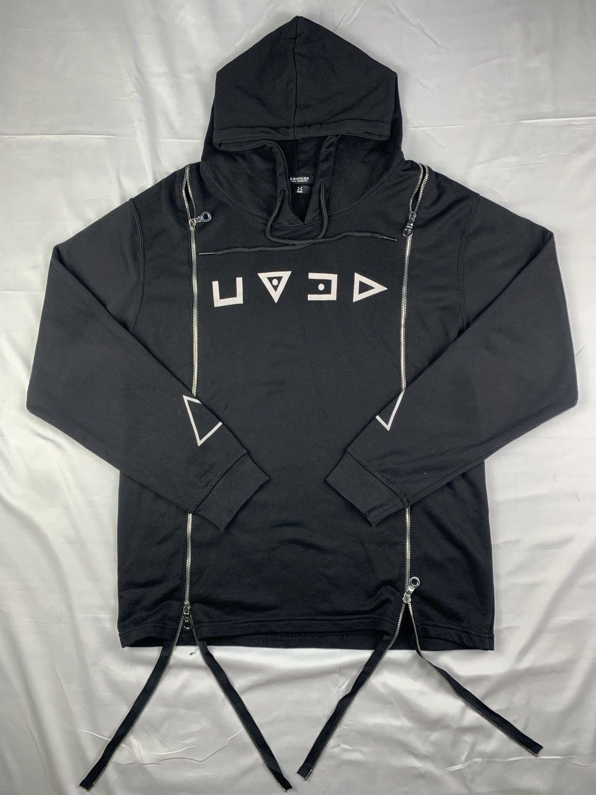 C2H4 C2H4 Black Cyberpunk 2 Over-Zip Code Logo Graphic Hoodie Size US S / EU 44-46 / 1 - 1 Thumbnail
