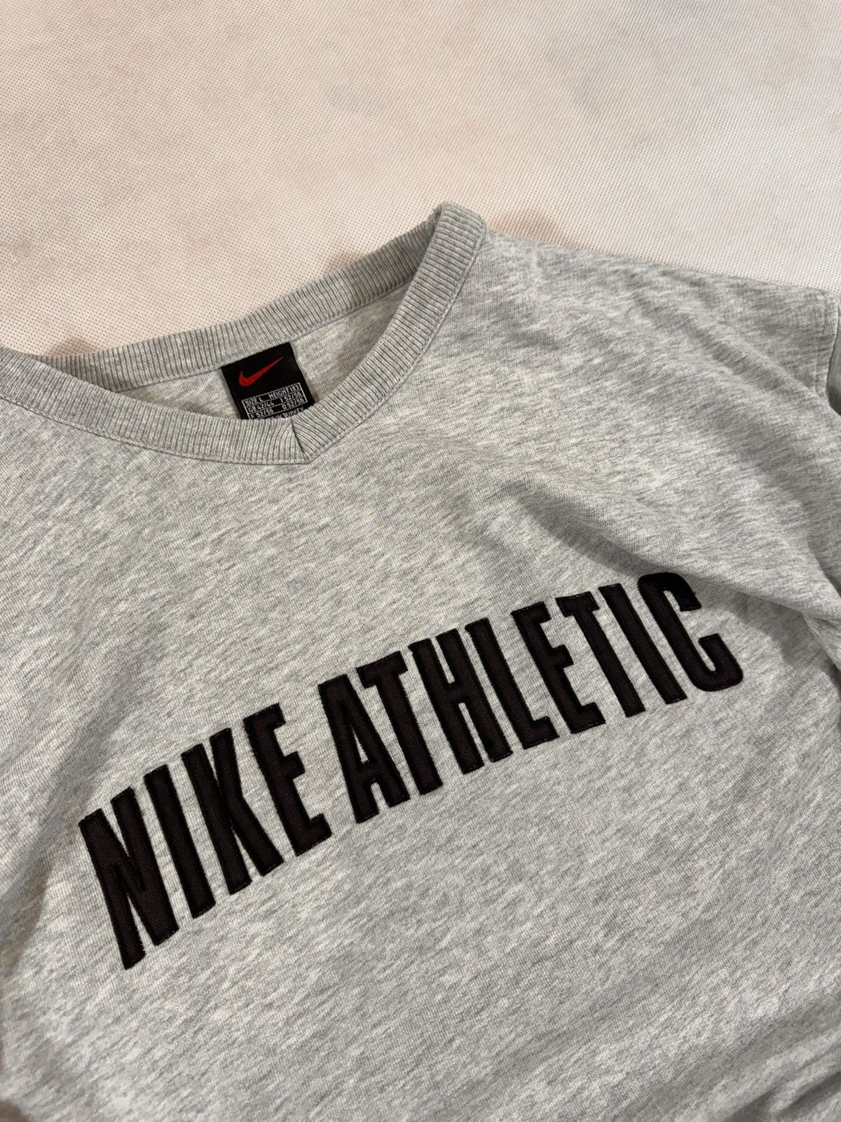 Nike × Vintage NIKE ATHLETIC VINTAGE CENTER LOGO OVERSIZE BOXY SWEATSHIRT Size US L / EU 52-54 / 3 - 4 Thumbnail