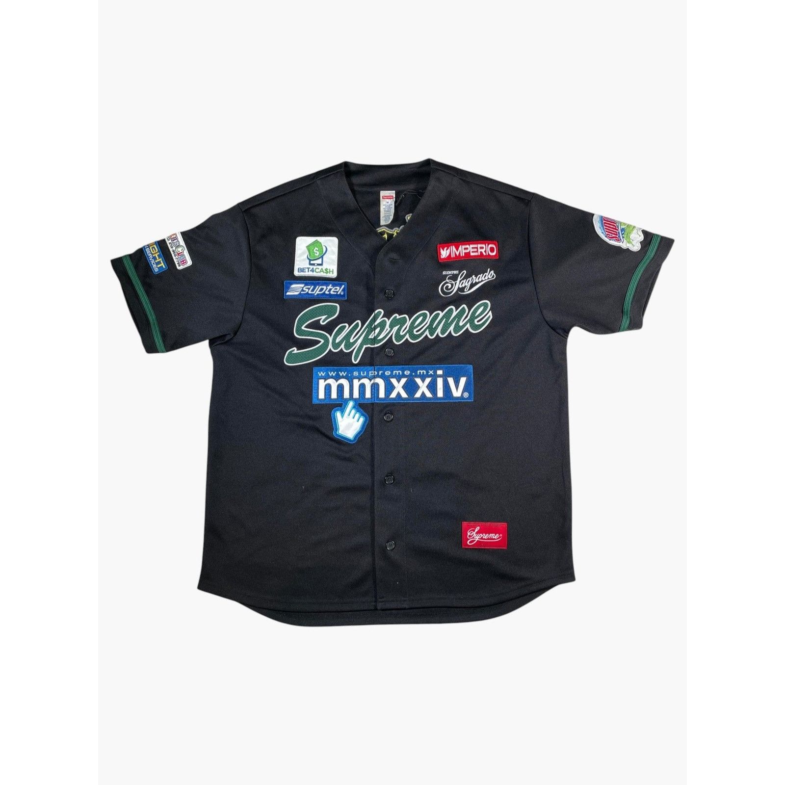 Supreme Supreme Patchwork Black & Green Jersey Size US M / EU 48-50 / 2 - 1 Thumbnail