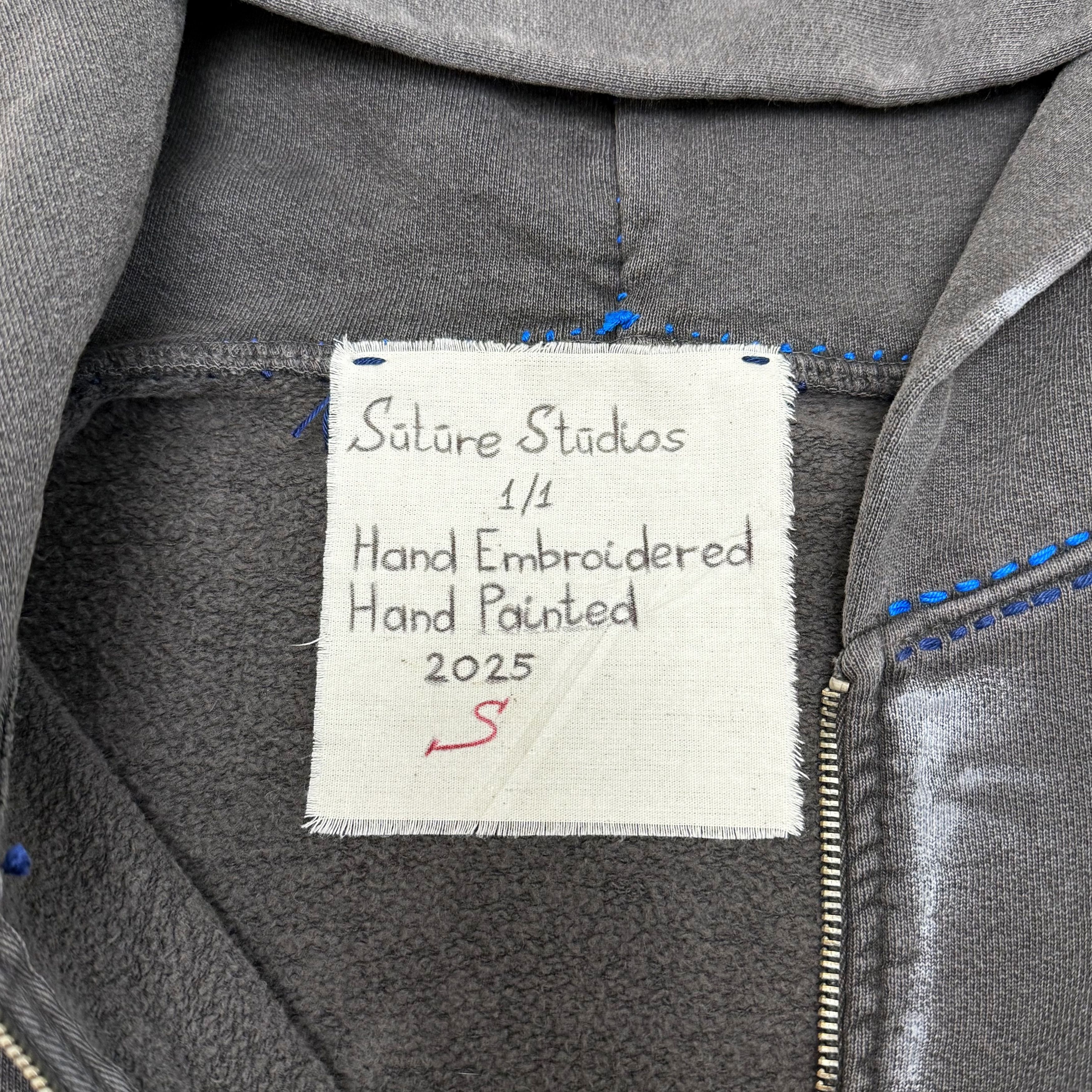 Other Suture Studios 1/1 Hand Painted & Embroidered Zip-up Hoodie Size US L / EU 52-54 / 3 - 10 Thumbnail