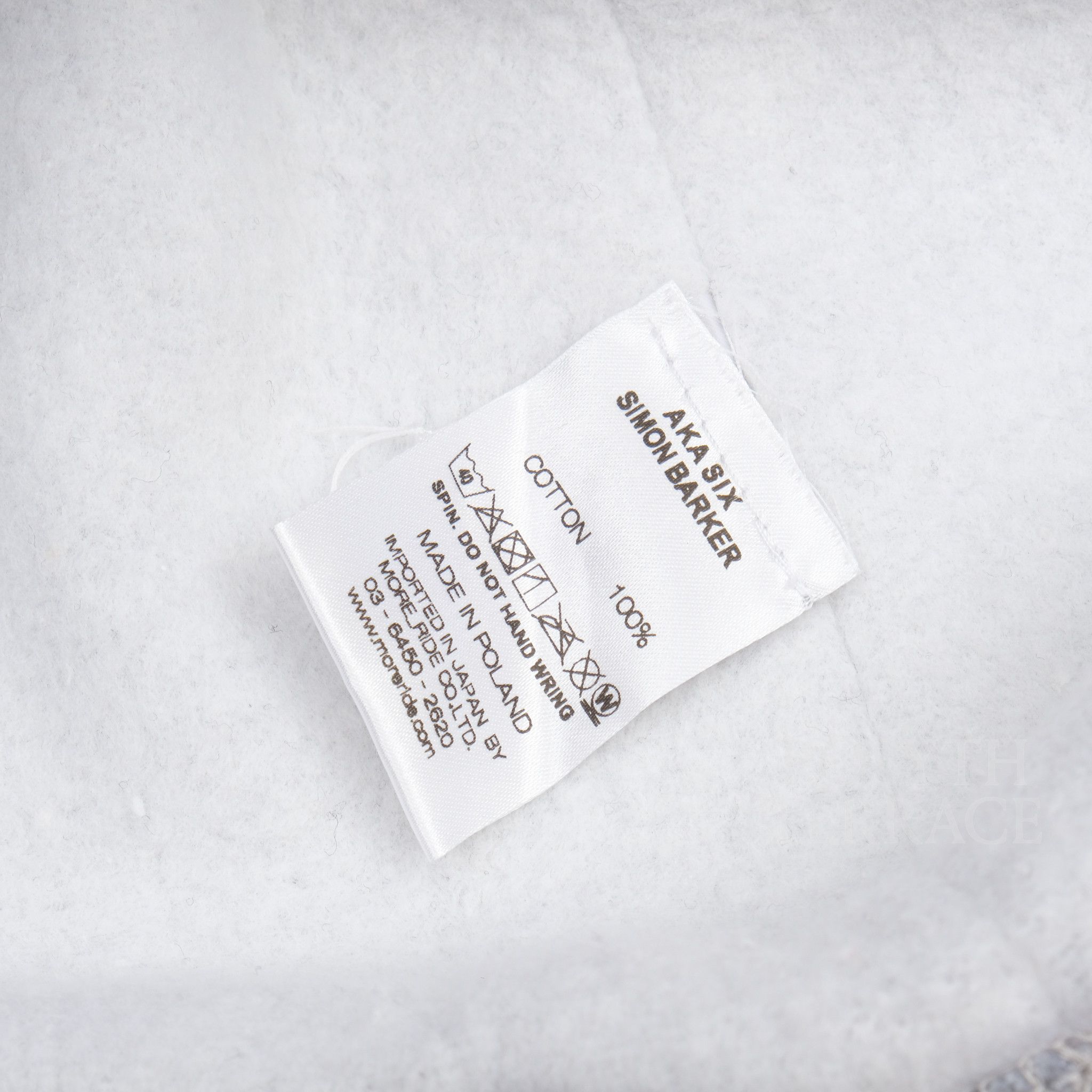 Japanese Brand 【AKA SIX BY SIMON BARKER / INVERTED CREW SWEAT GRAY / XL】 Size US XL / EU 56 / 4 - 6 Thumbnail