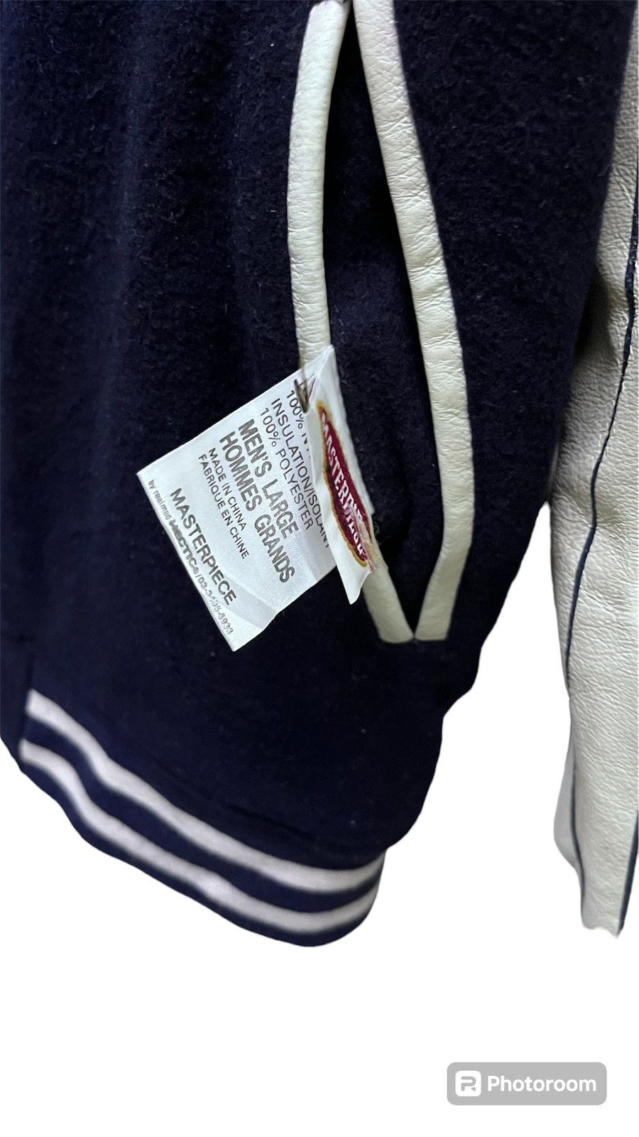 Japanese Brand × MasterPiece JAPANESE MASTERPIECE WOOL STRIPE VARSITY JACKET Size US L / EU 52-54 / 3 - 4 Thumbnail