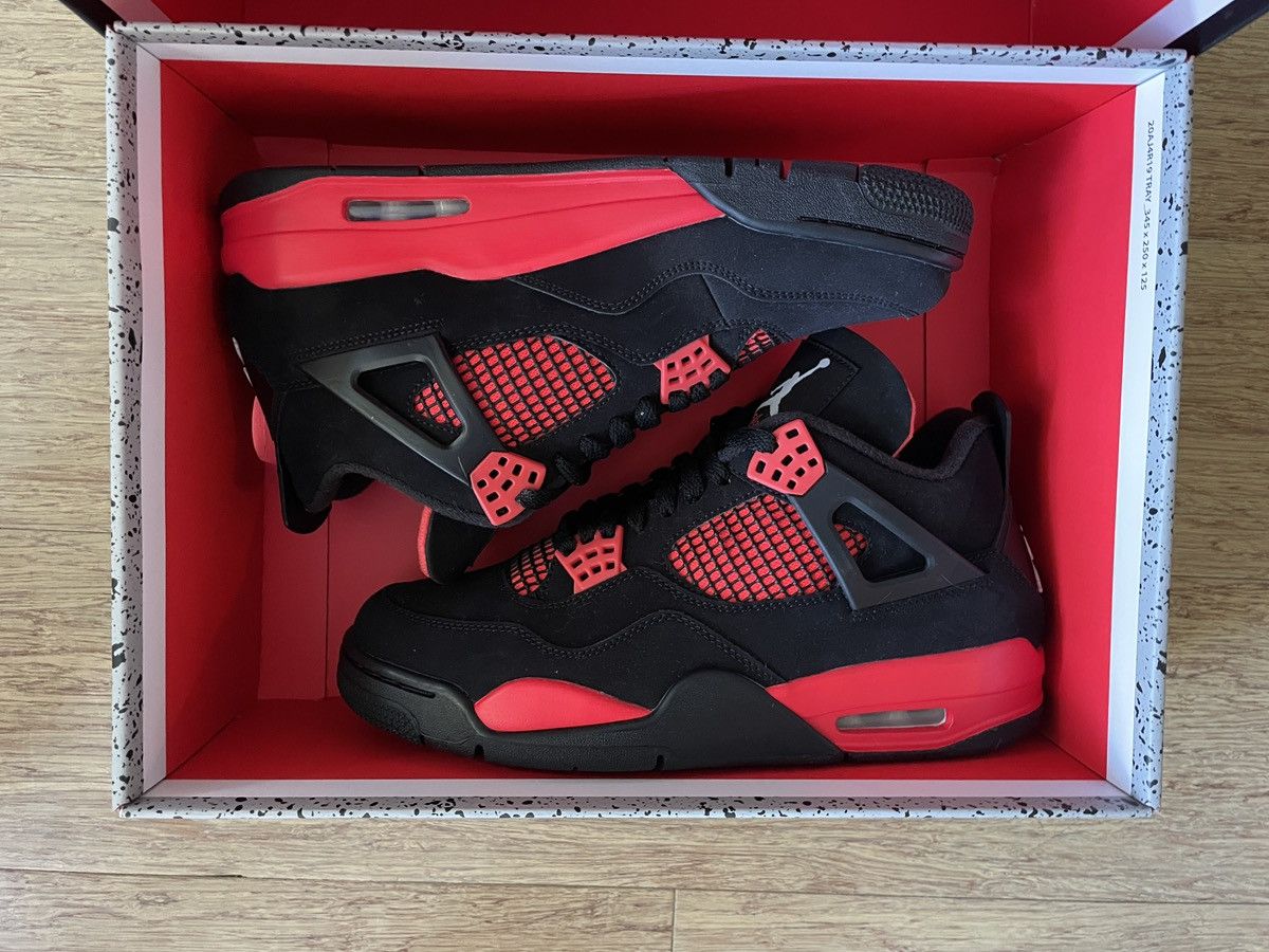 Jordan Brand Jordan 4 Red Thunder new in box Size US 9.5 / EU 42-43 - 2 Thumbnail