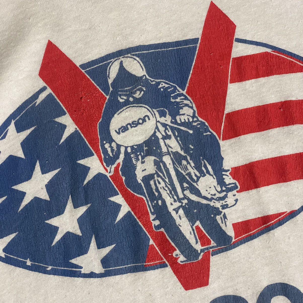 Vanson Leathers Vanson Cotton Vintage Motorcycle Raglan Tee Size US S / EU 44-46 / 1 - 3 Thumbnail