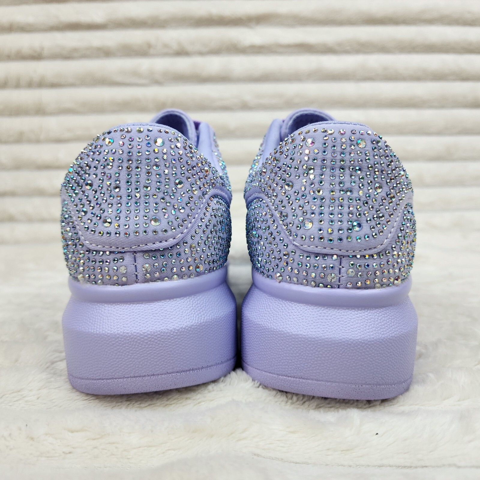 Other Cush Baby Lilac Purple Rhinestone Sneakers Tennis Shoes (US Size US 5 / IT 35 - 4 Thumbnail