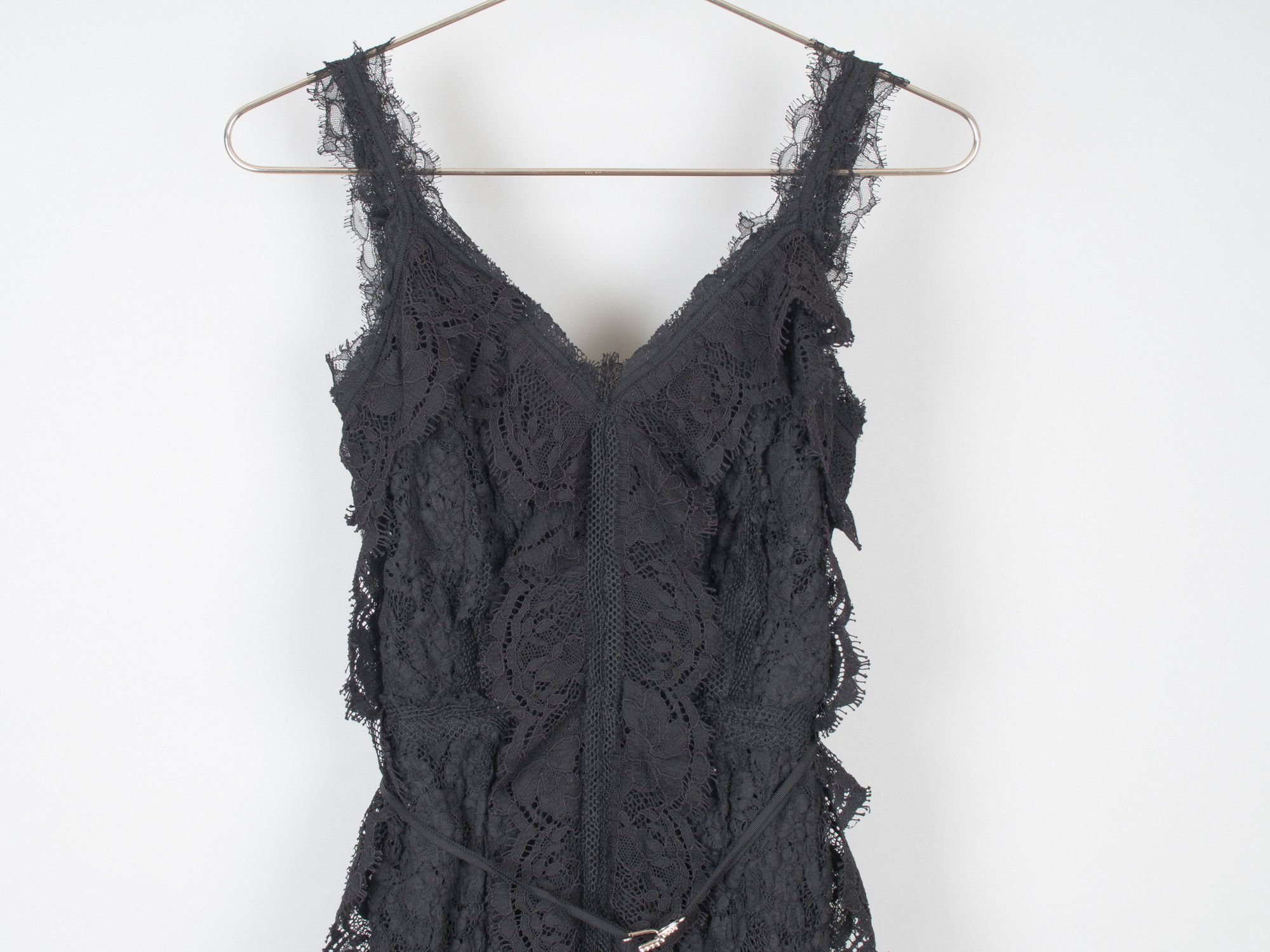 Lanvin Alber Elbaz Final Collection Mixed Lace Slip Dress Size S / US 4 / IT 40 - 3 Thumbnail