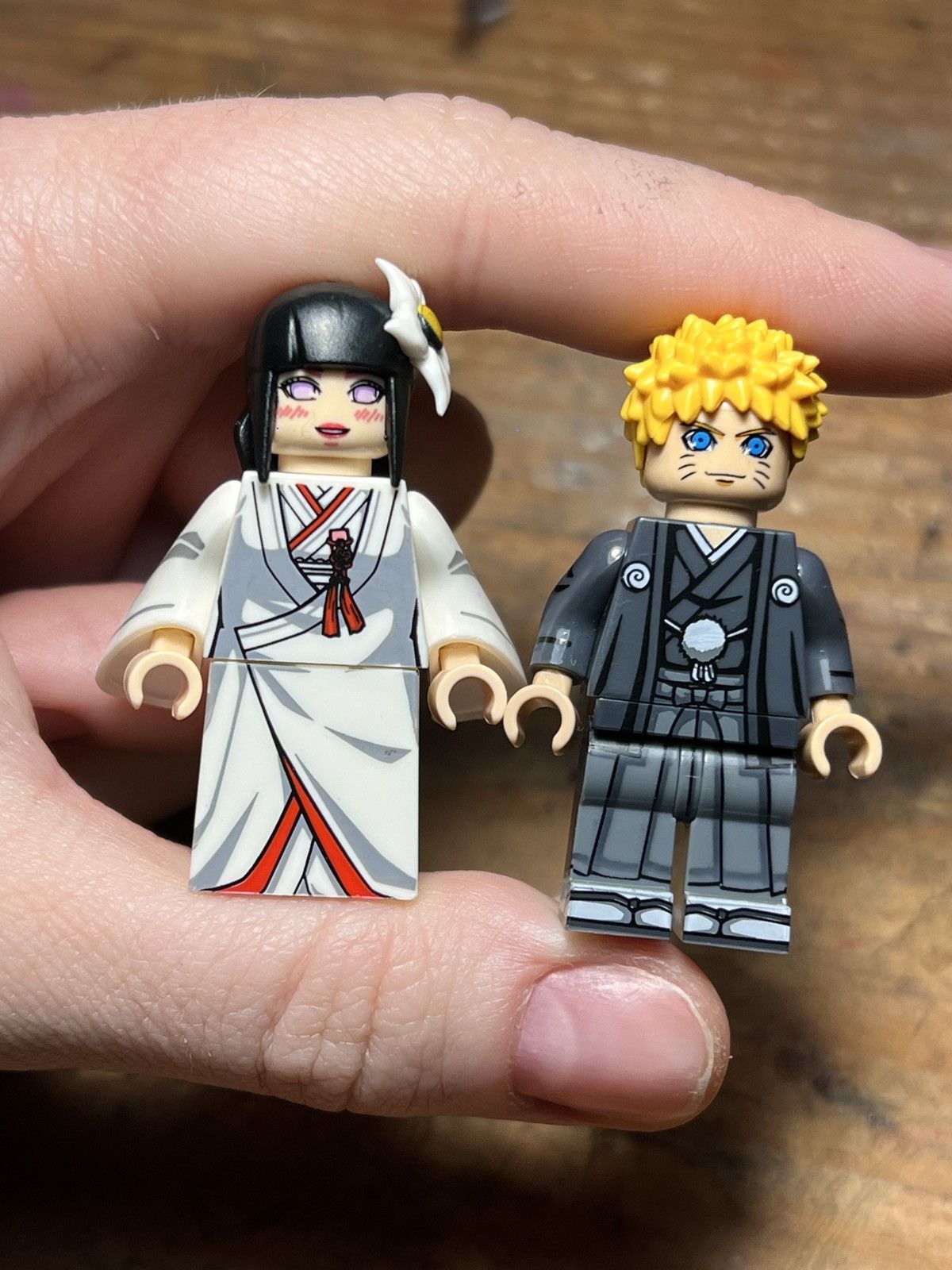 Anime naruto hinata marriage minifigure anime matching keychain Size ONE SIZE - 7 Thumbnail