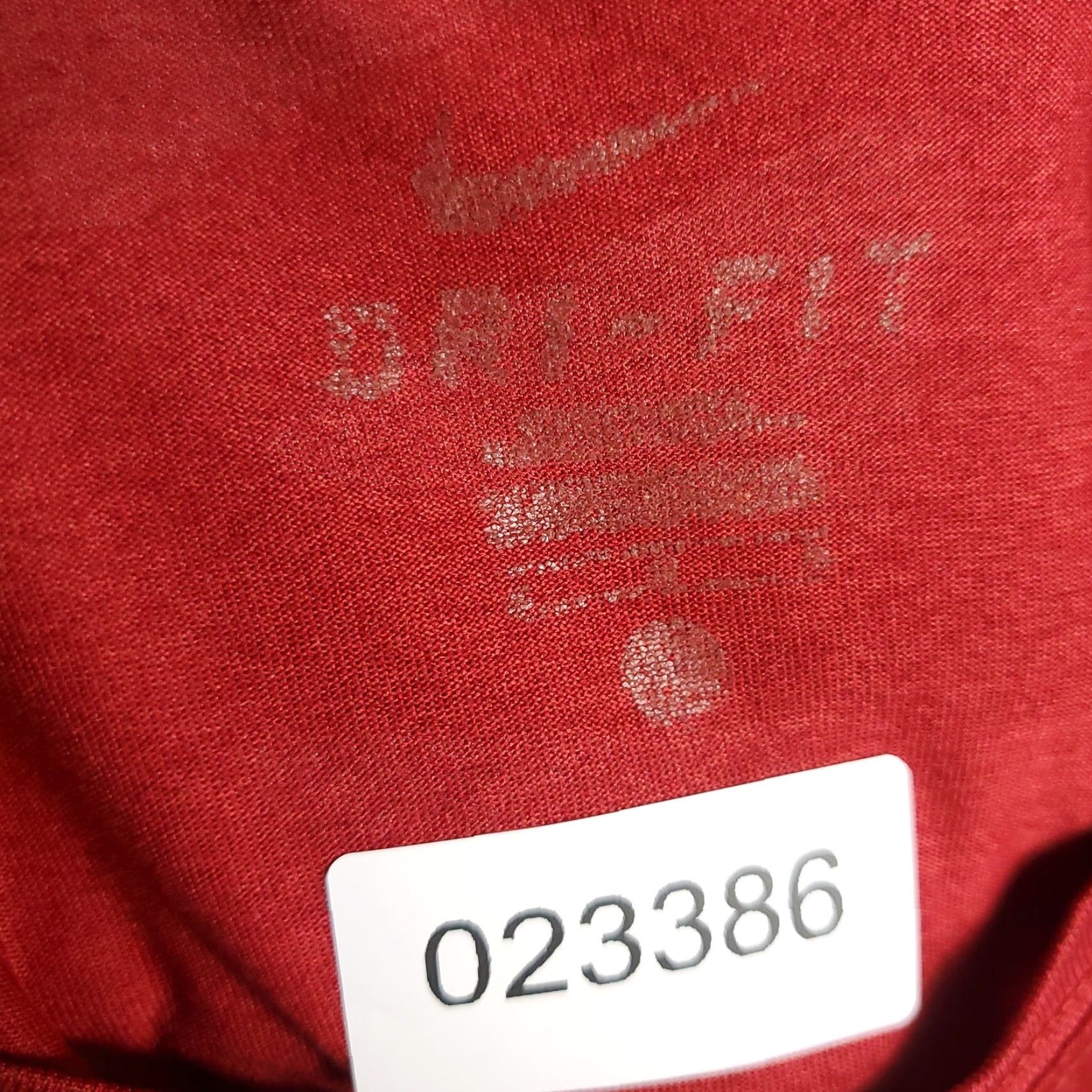 Nike Nike T Shirt Mens M Red Dri-Fit Logo Short Sleeve Casual Knit Crew Neck Sports Unisex Adults Mens Size US M / EU 48-50 / 2 - 8 Thumbnail