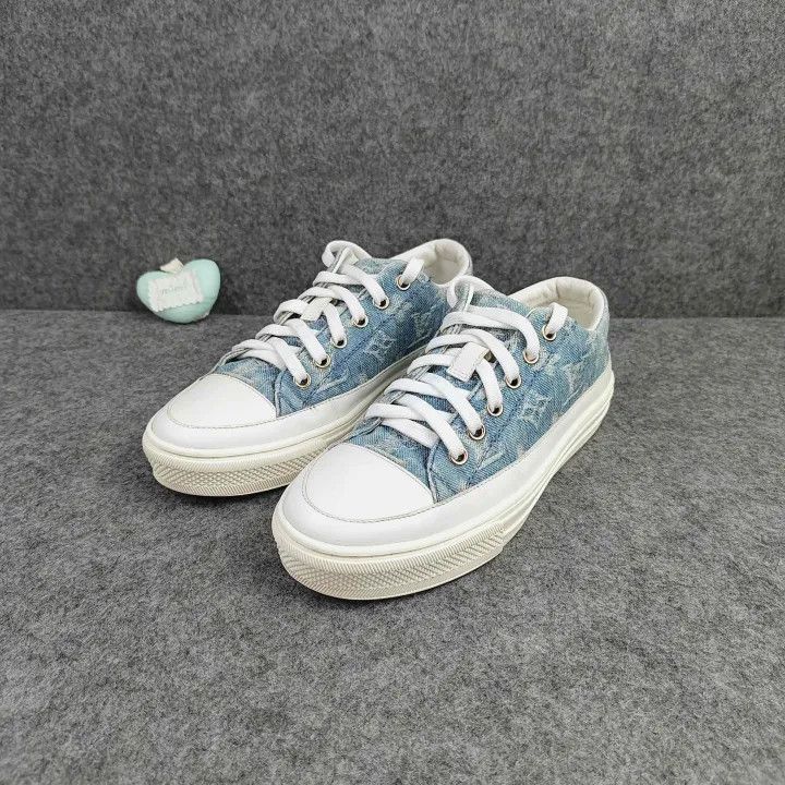 Louis Vuitton Louis Vuitton Stellar Denim Casual Sneakers -2508 Size US 5 / IT 35 - 1 Thumbnail