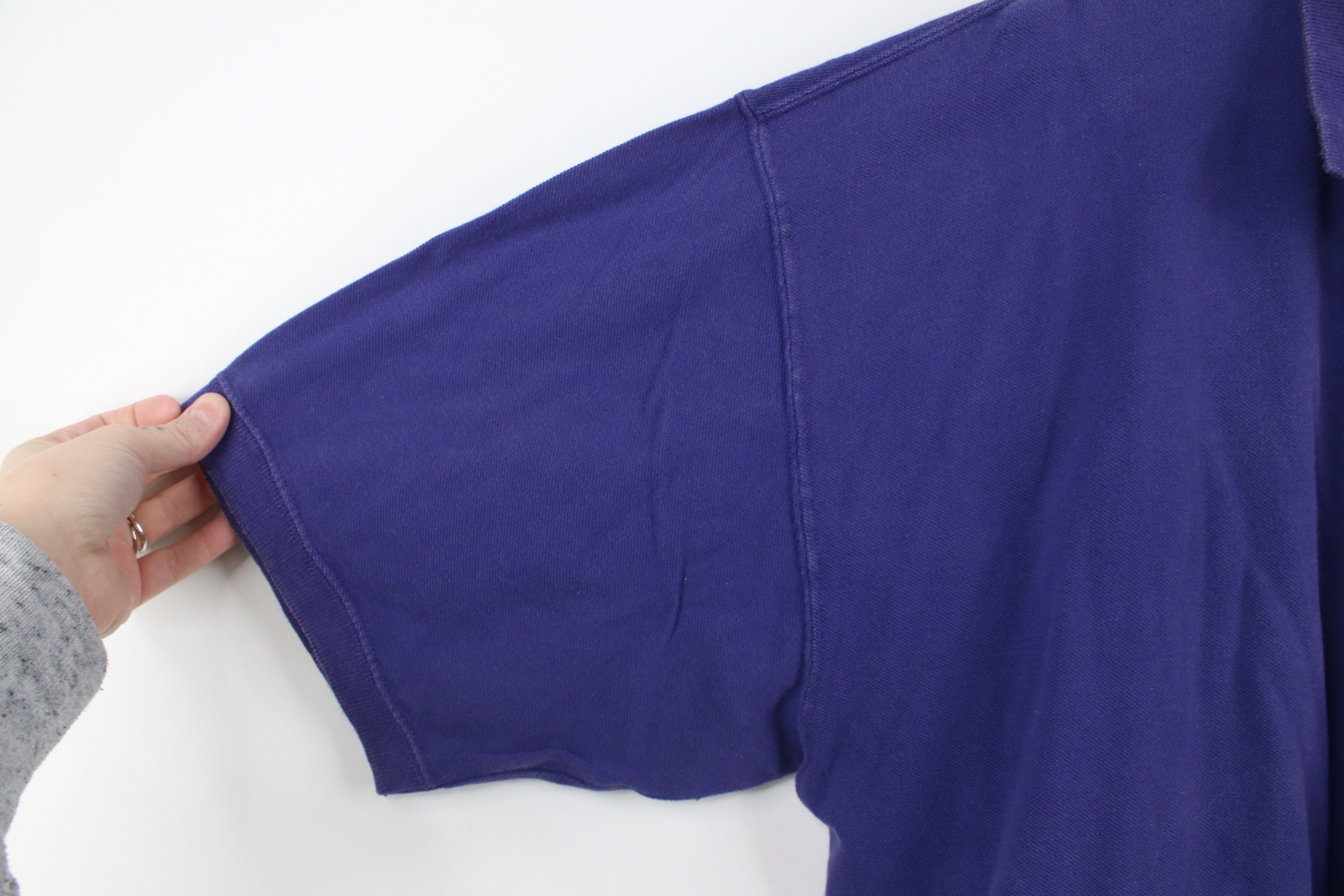 Gap × Vintage Vintage 90s Gap Baggy Fit Collared Polo Shirt Purple Cotton Size US XL / EU 56 / 4 - 8 Thumbnail