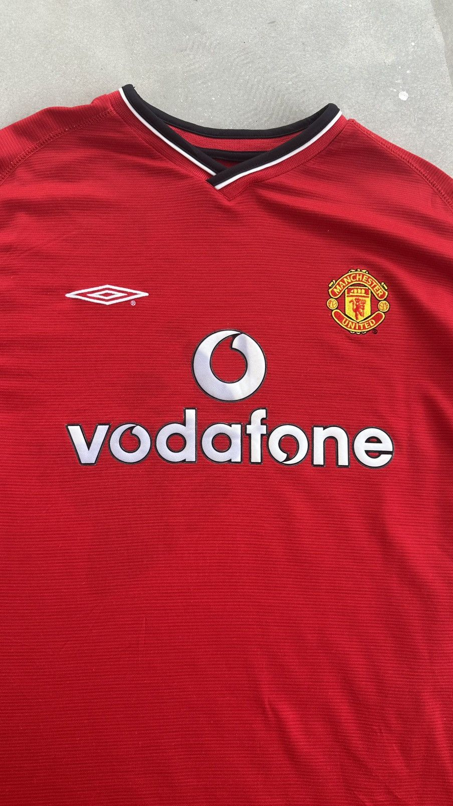 Vintage VINTAGE MANCESTER UNITED 2000-2002 HOME SHIRT JERYSEY Size US XXL / EU 58 / 5 - 2 Thumbnail