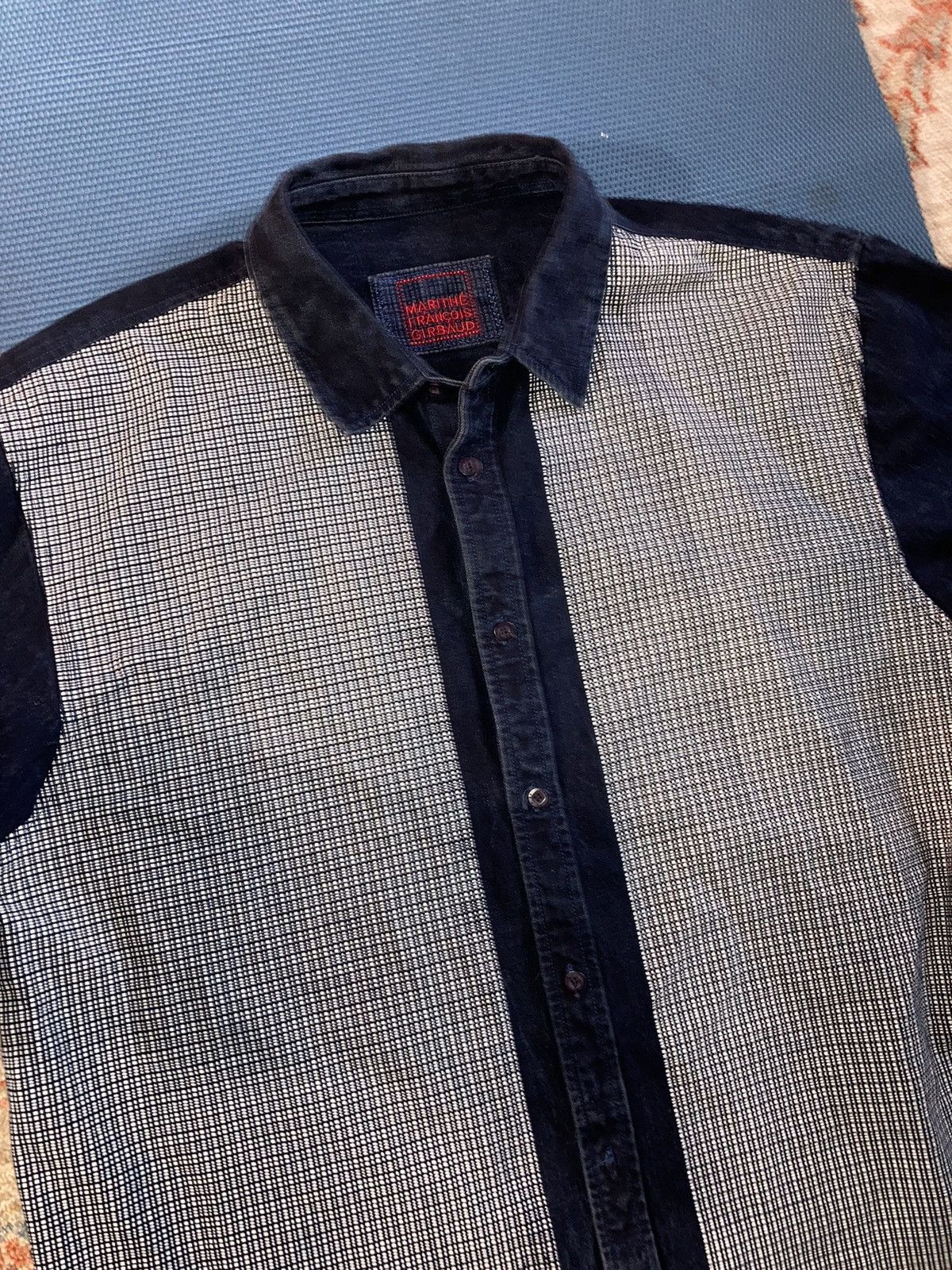 Marithe + Francois Girbaud × Vintage VTG Marithe Francois Girbaud Denim Shirt BAGGY FIT XXL Size US XXL / EU 58 / 5 - 6 Thumbnail