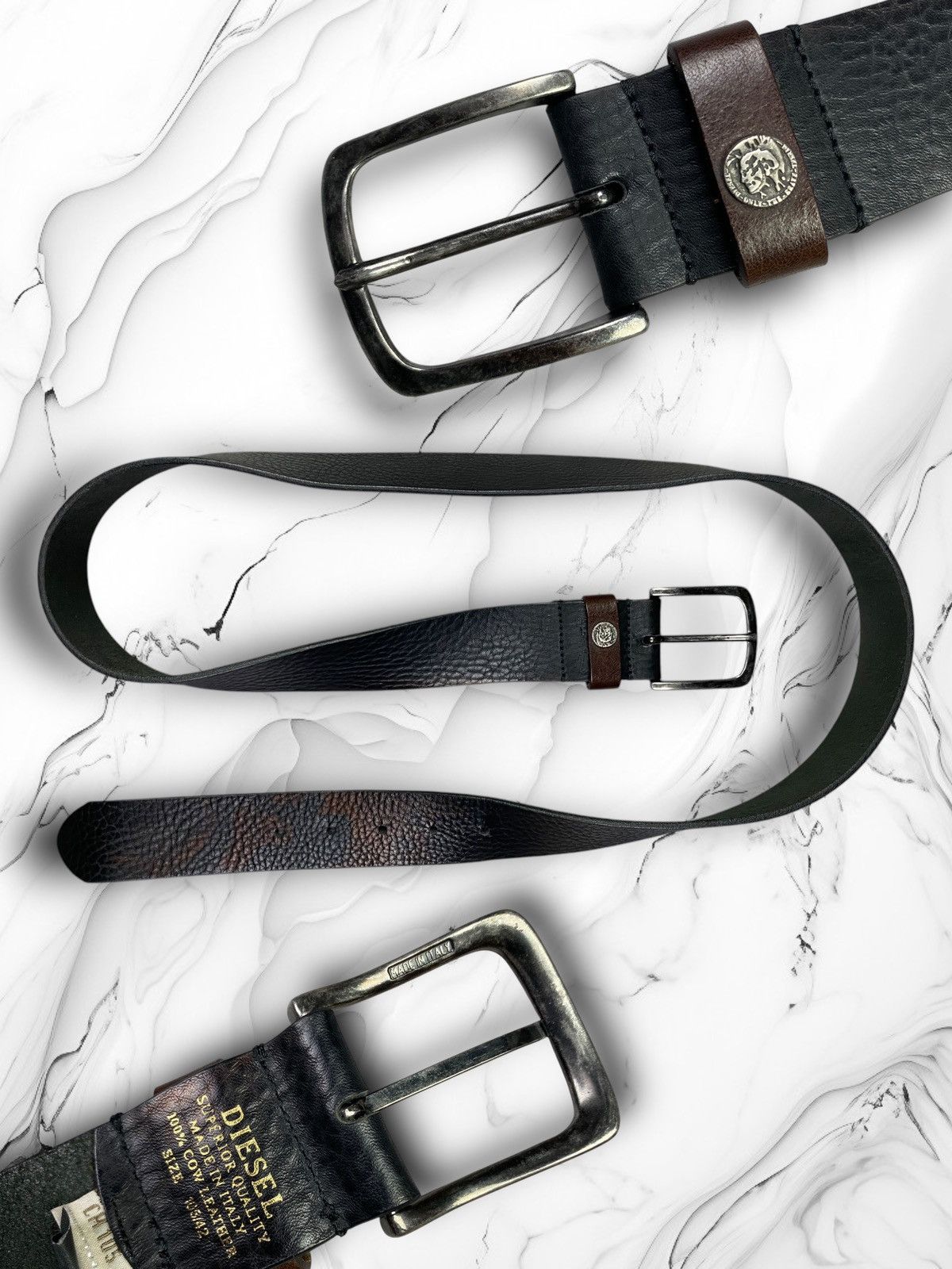 Diesel × Vintage Vintage Diesel Leather Belt Size ONE SIZE - 1 Thumbnail