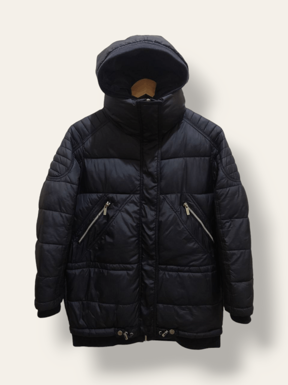 Japanese Brand CODES COMBINE Hooded Puffer Down Jacket Size US S / EU 44-46 / 1 - 1 Thumbnail