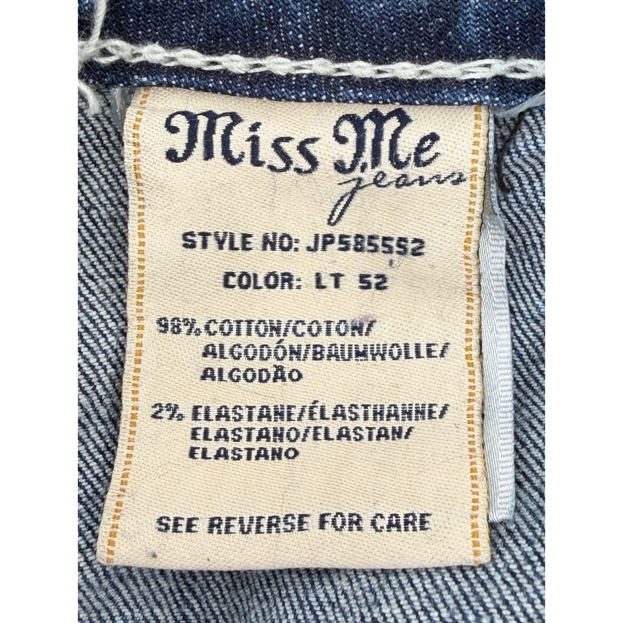 Miss Me Miss Me Rhinestone Wing Distressed Skinny Jeans | McBling Y2 Size 28" / US 6 / IT 42 - 16 Thumbnail