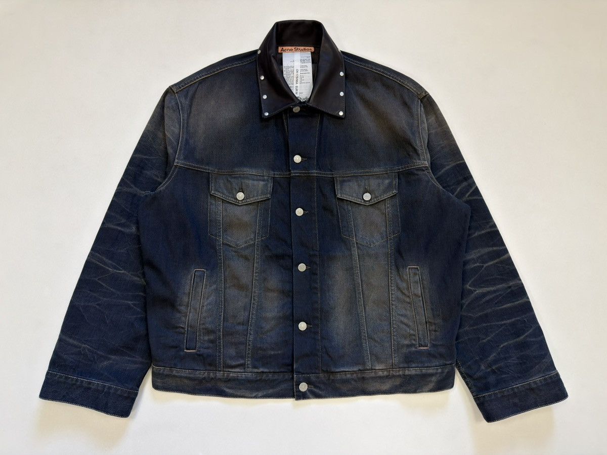 Acne Studios Studded Dirty Washed Oversized Denim Jacket Size US M / EU 48-50 / 2 - 17 Thumbnail