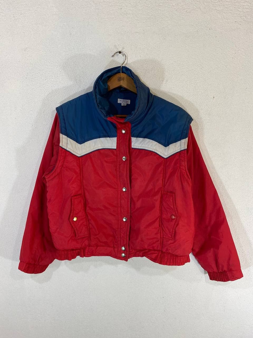 Japanese Brand vintage skiwear retro puffer jacket removable sleeves Size US L / EU 52-54 / 3 - 1 Thumbnail